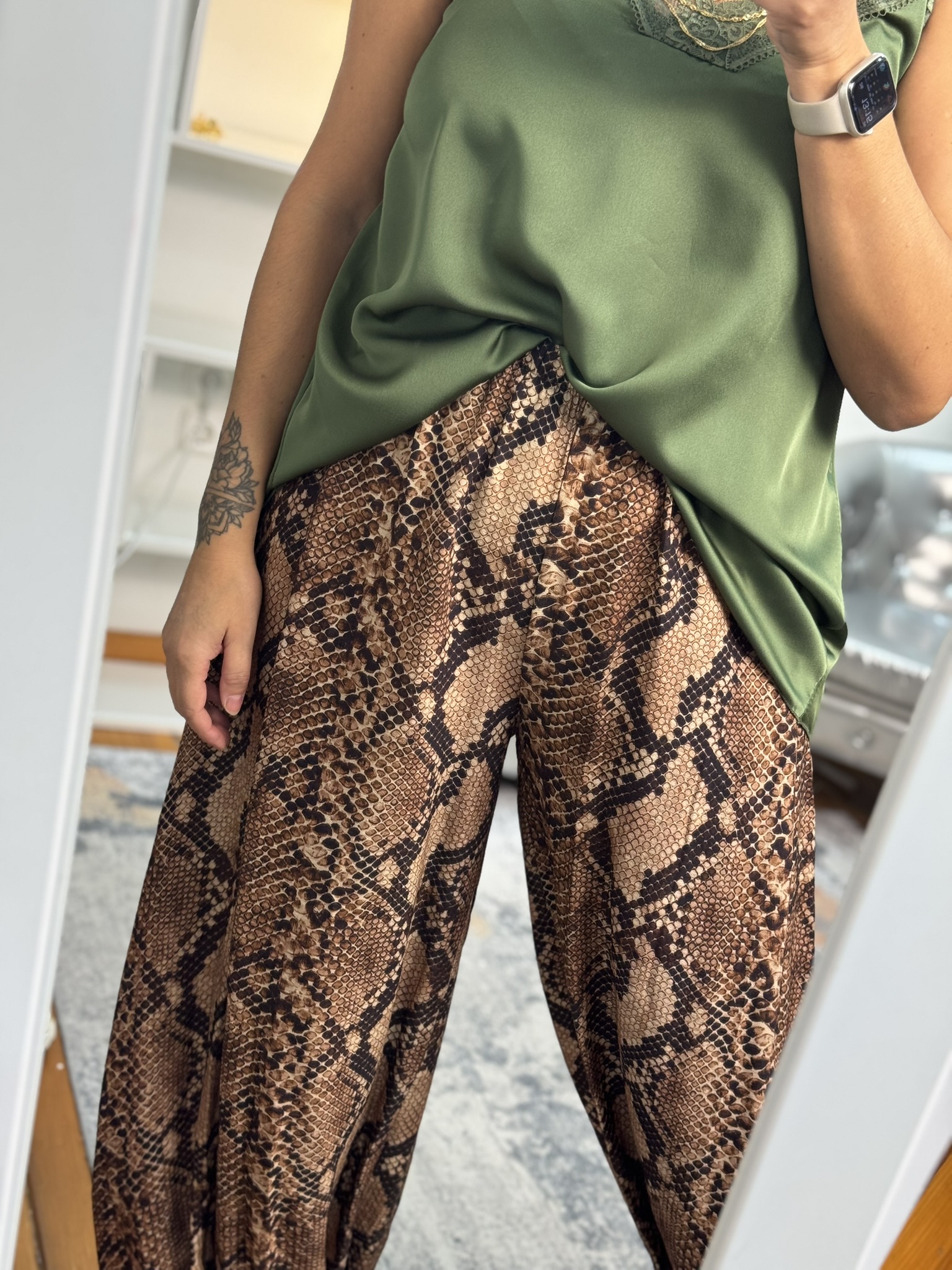 Bomacho estampado serpiente