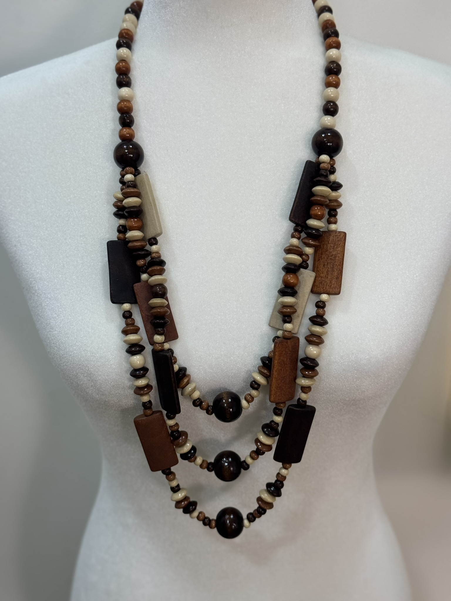 Collar boho detalle rectángulos