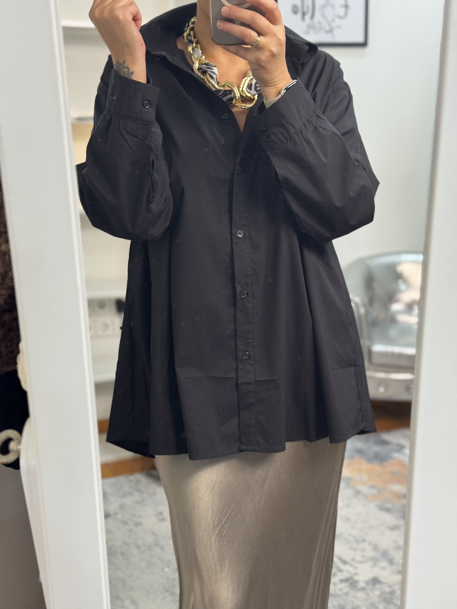 Camisa popelín oversize