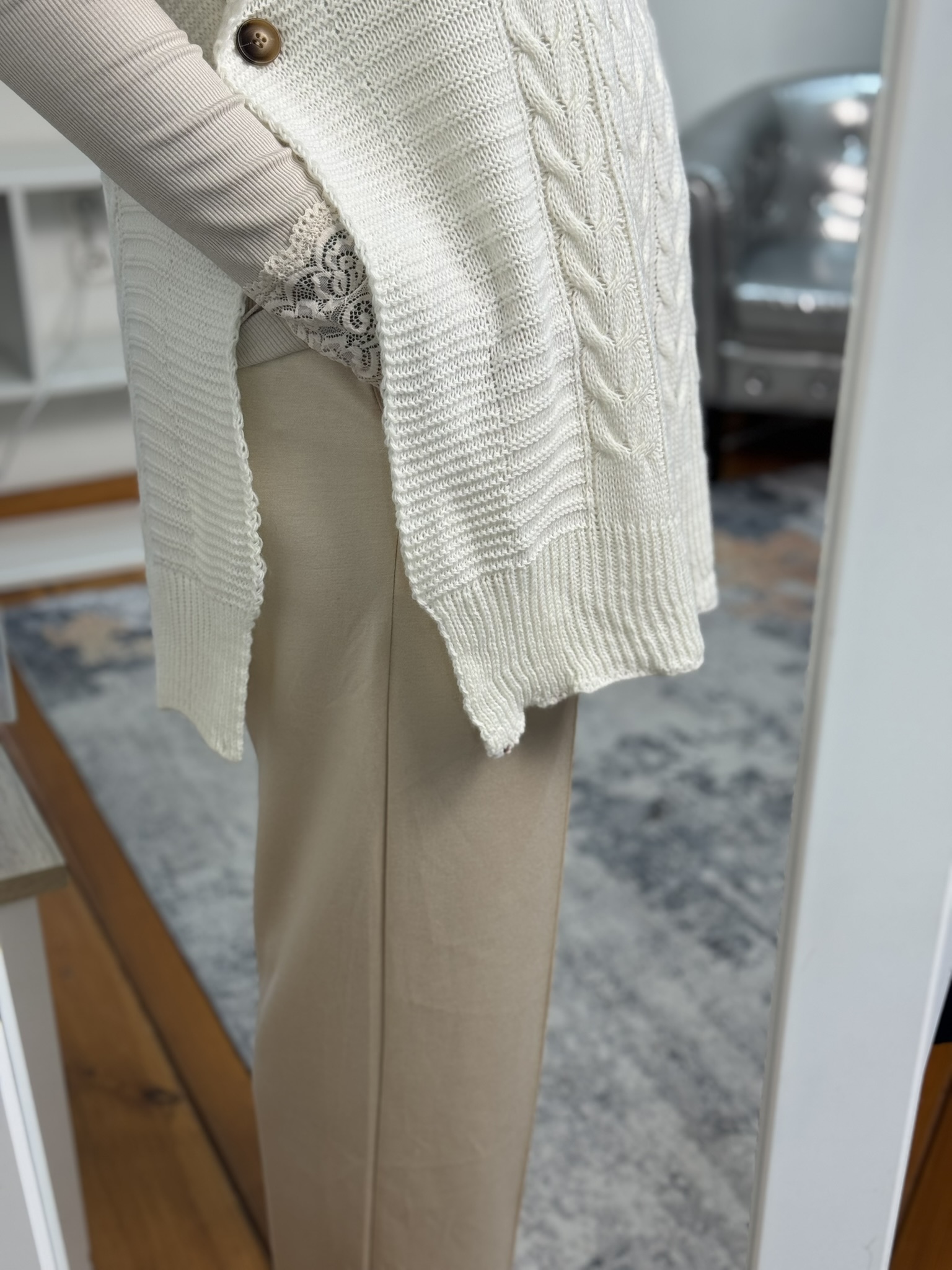 Chaleco punto oversize
