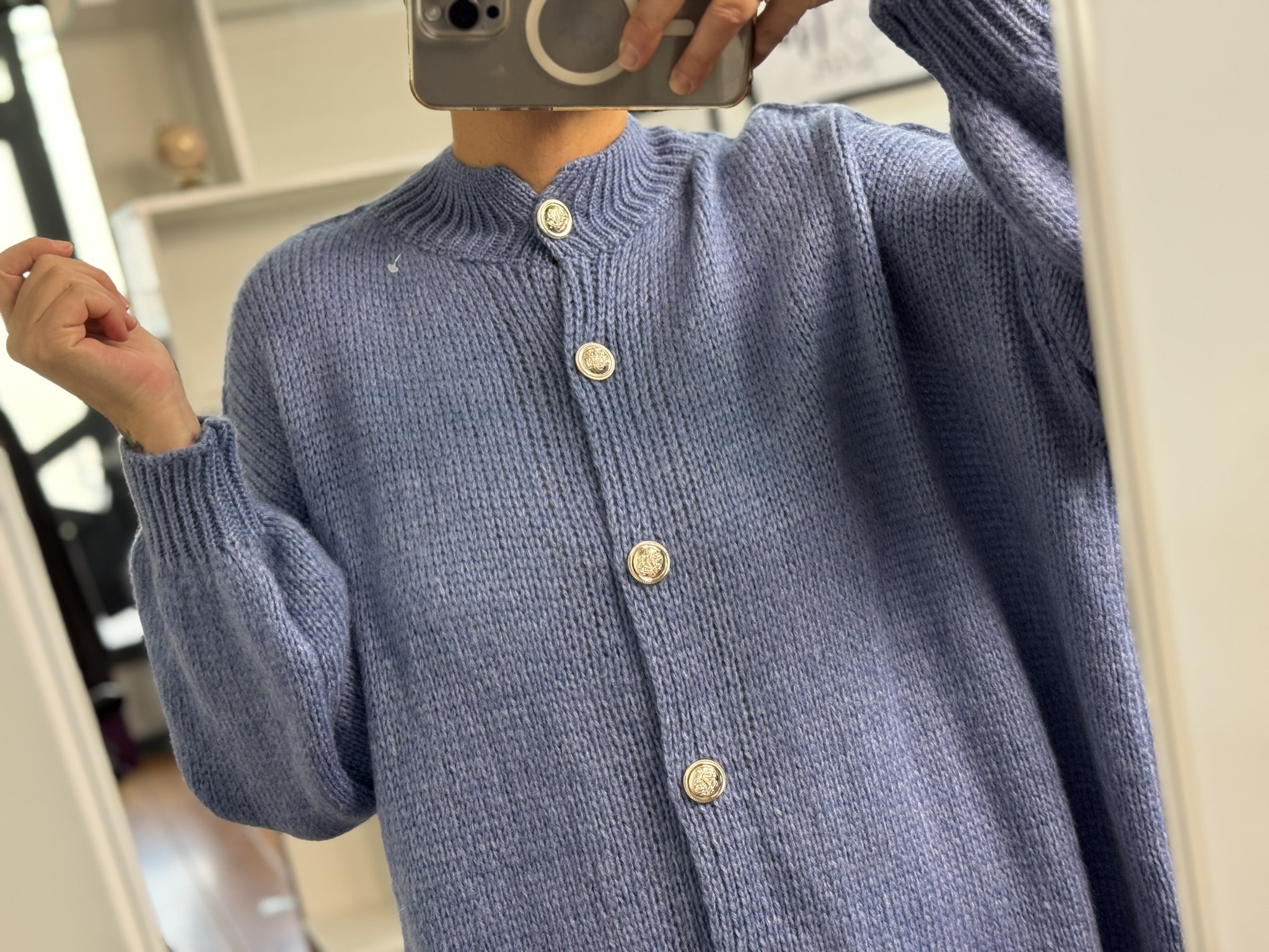 Cardigan Maxi detalle oversize