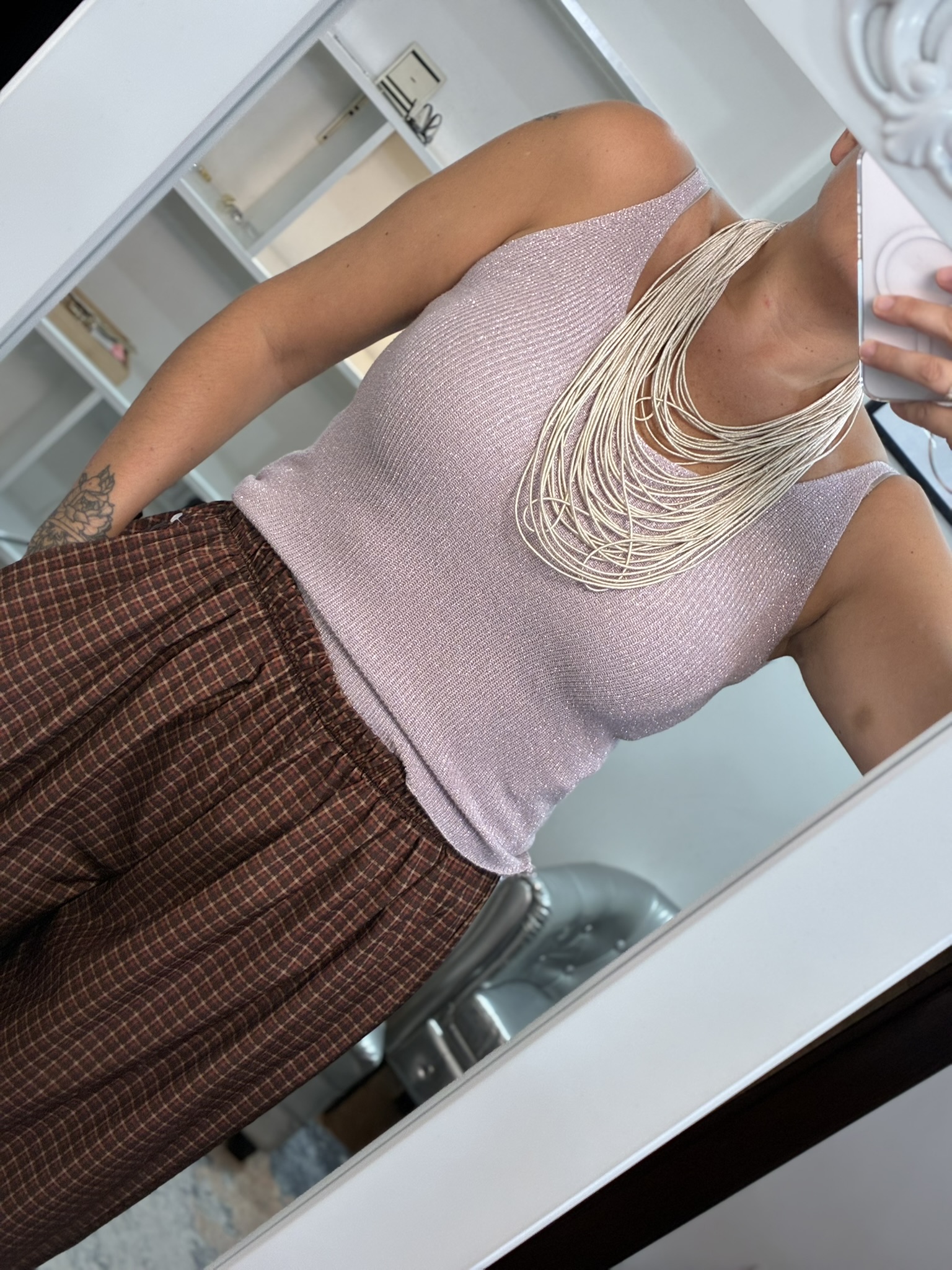 Camiseta lurex tirante