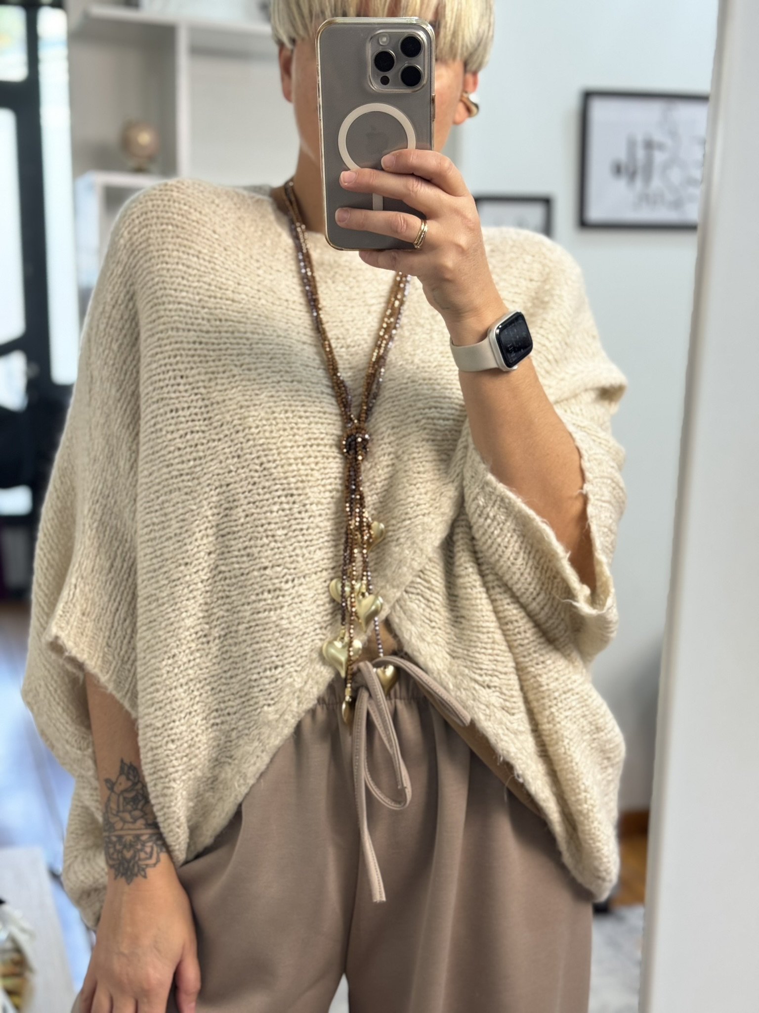 Jersey punto cruzado 