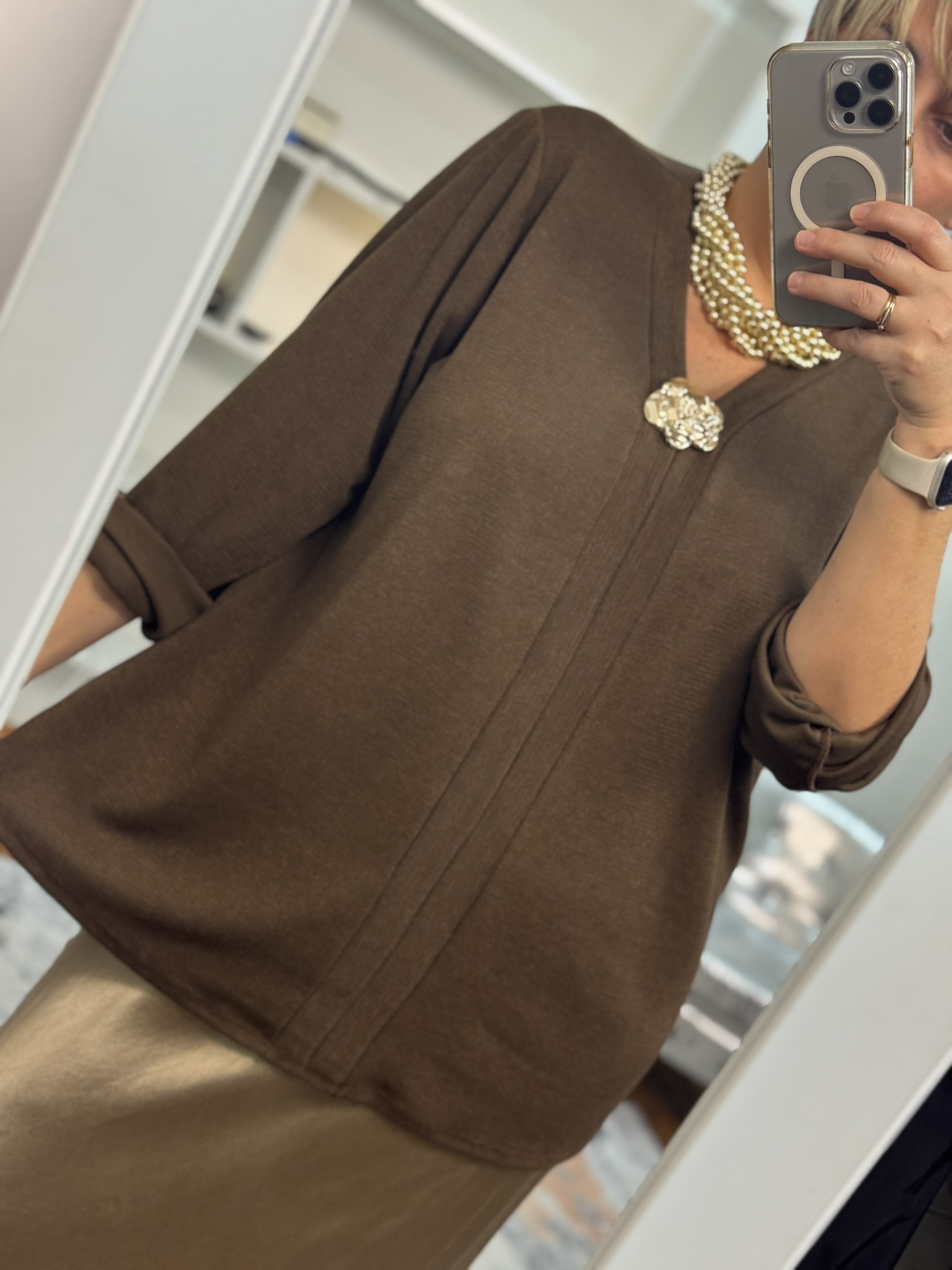 Jersey soft detalle broche