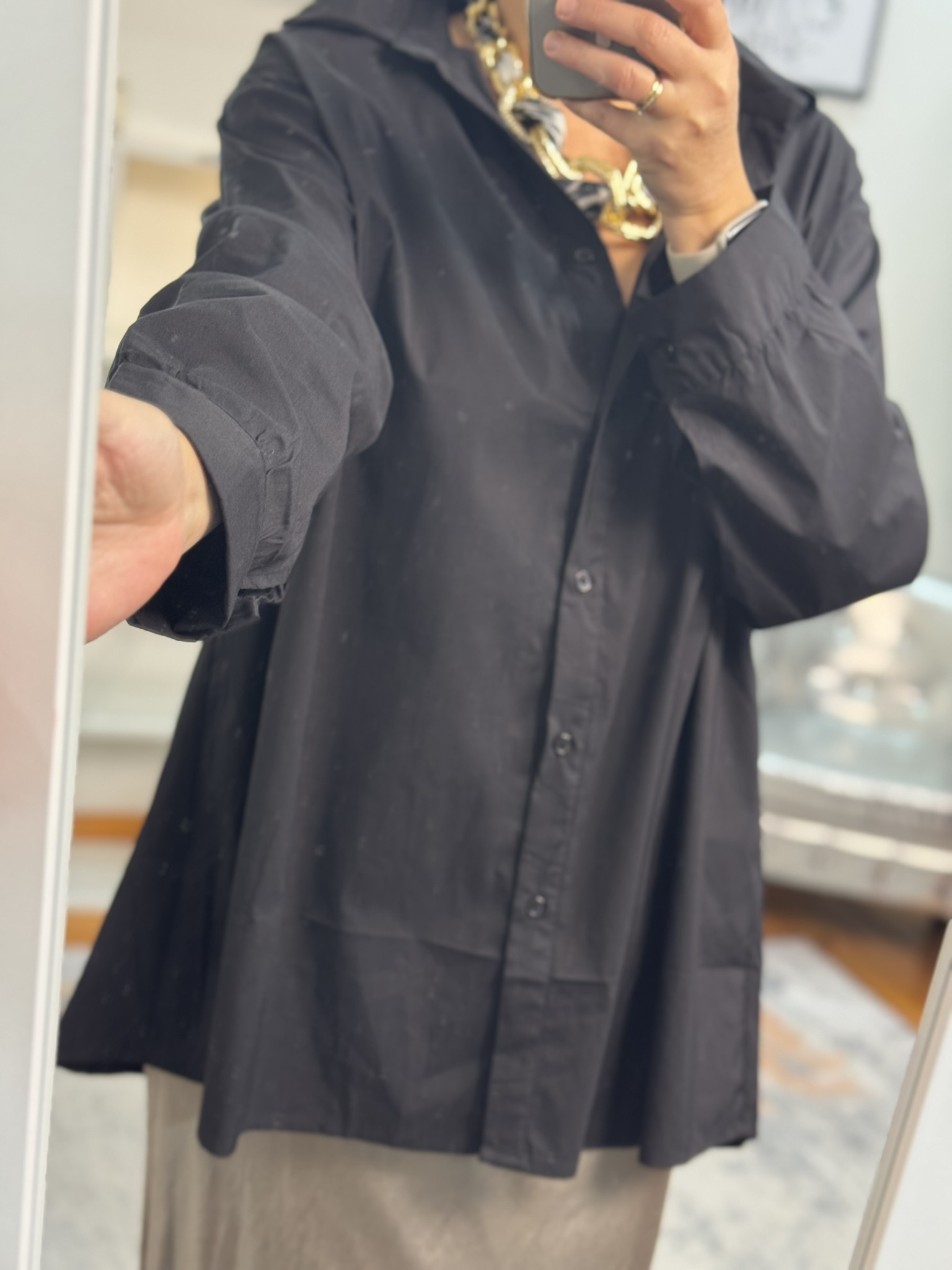 Camisa popelín oversize