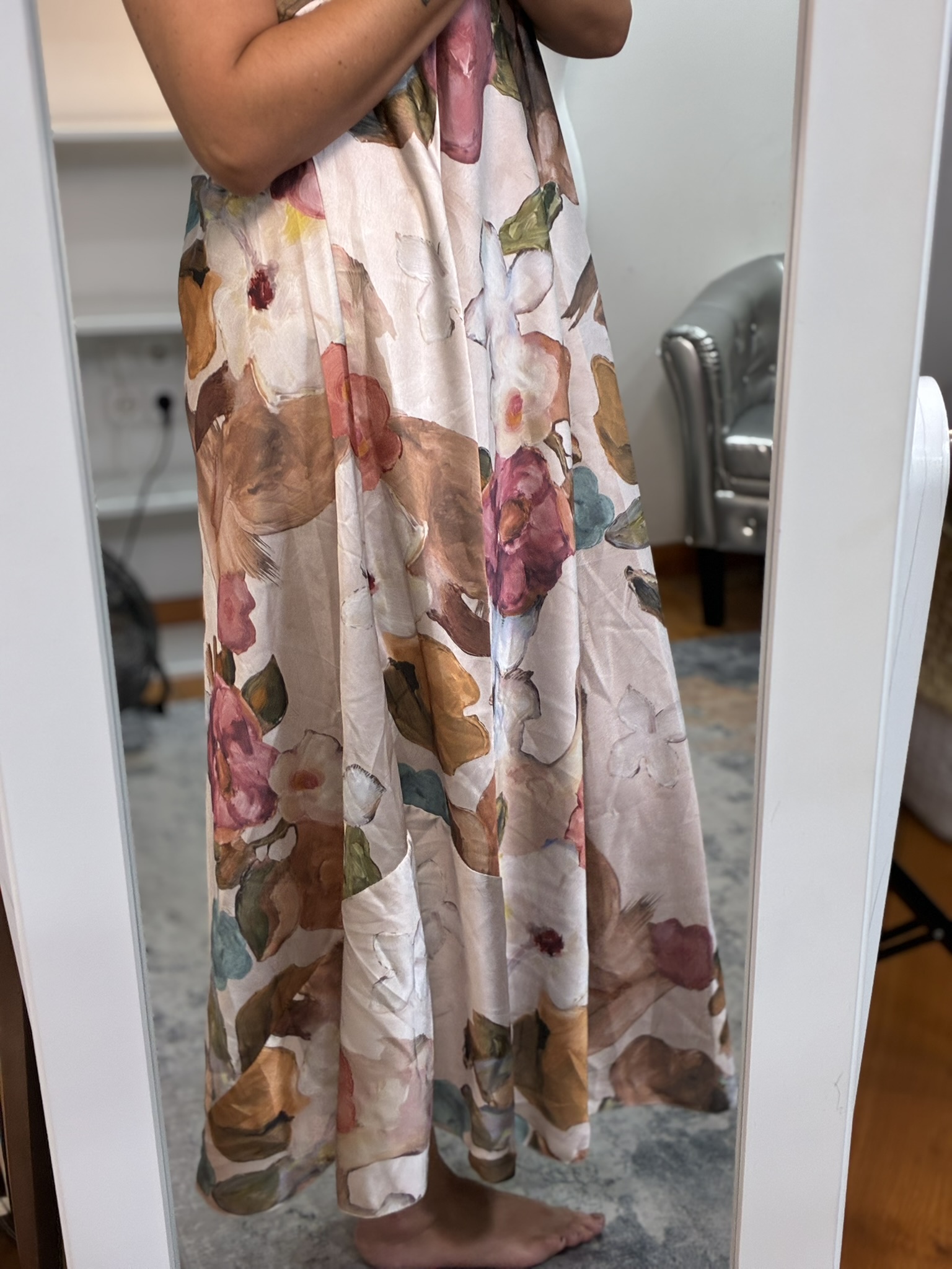 Vestido lencero flores 