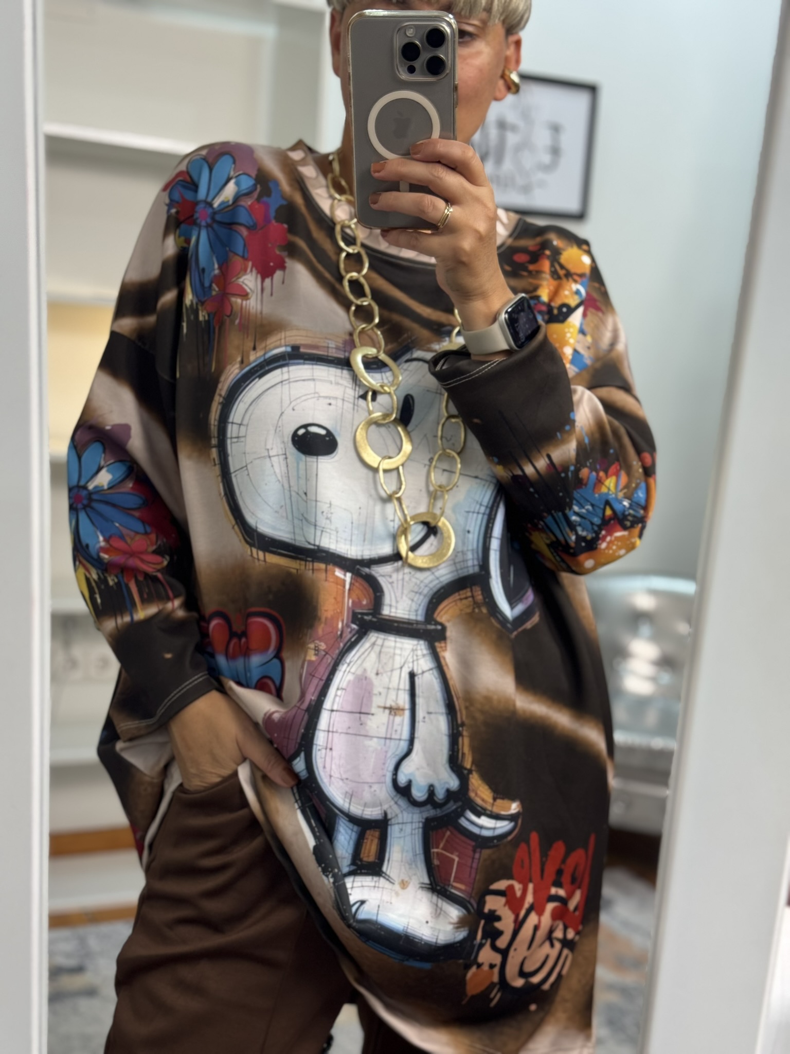 Vestido-sudadera Snoopy