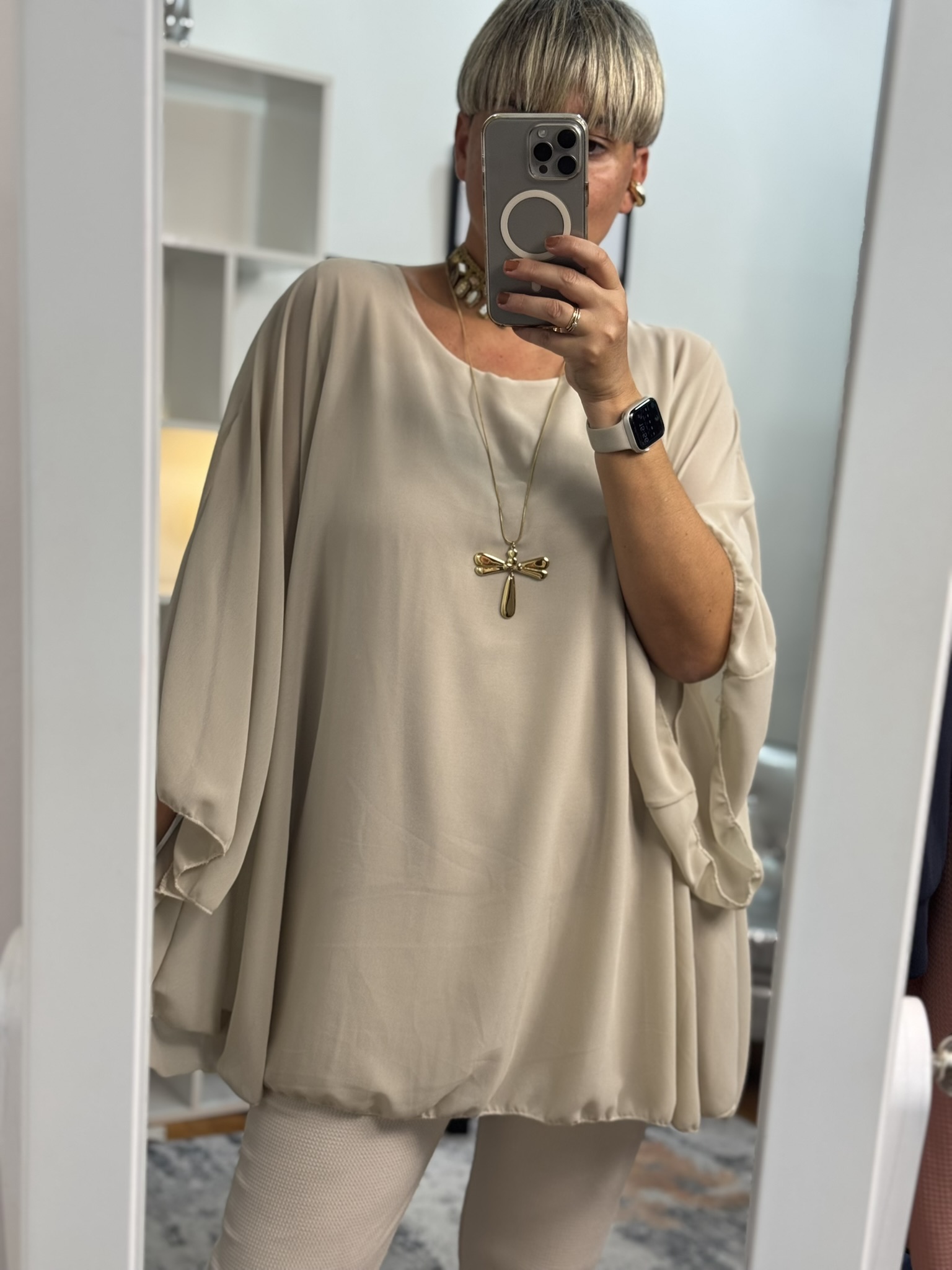 Camisa evasé gasa