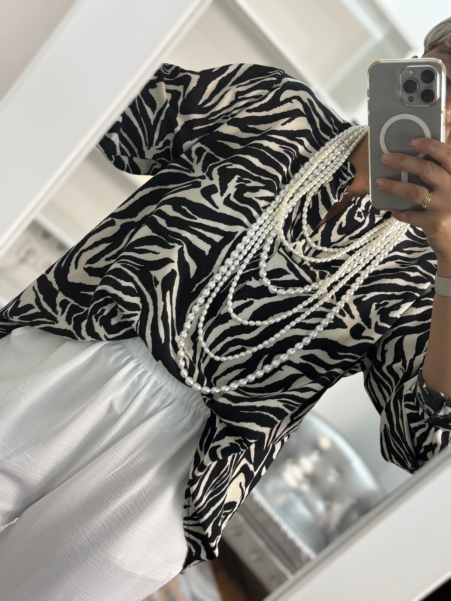 Camisa animal print cebra