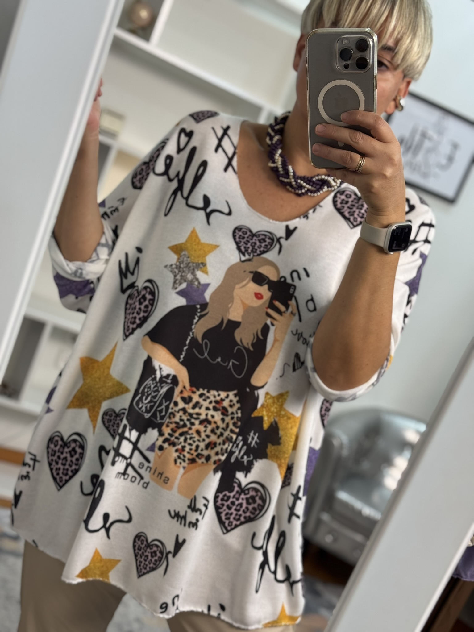 Camiseta estampada bloguera