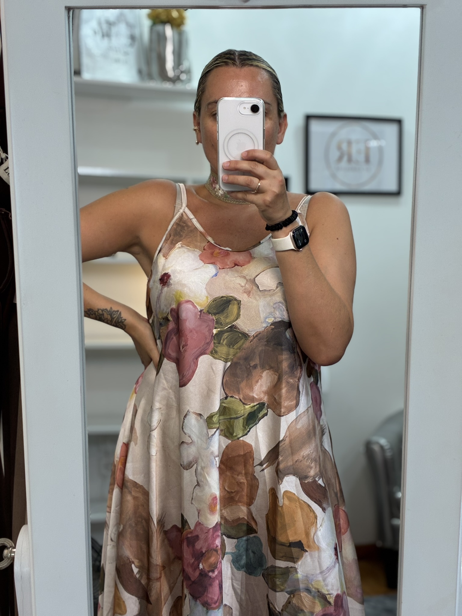Vestido lencero flores 