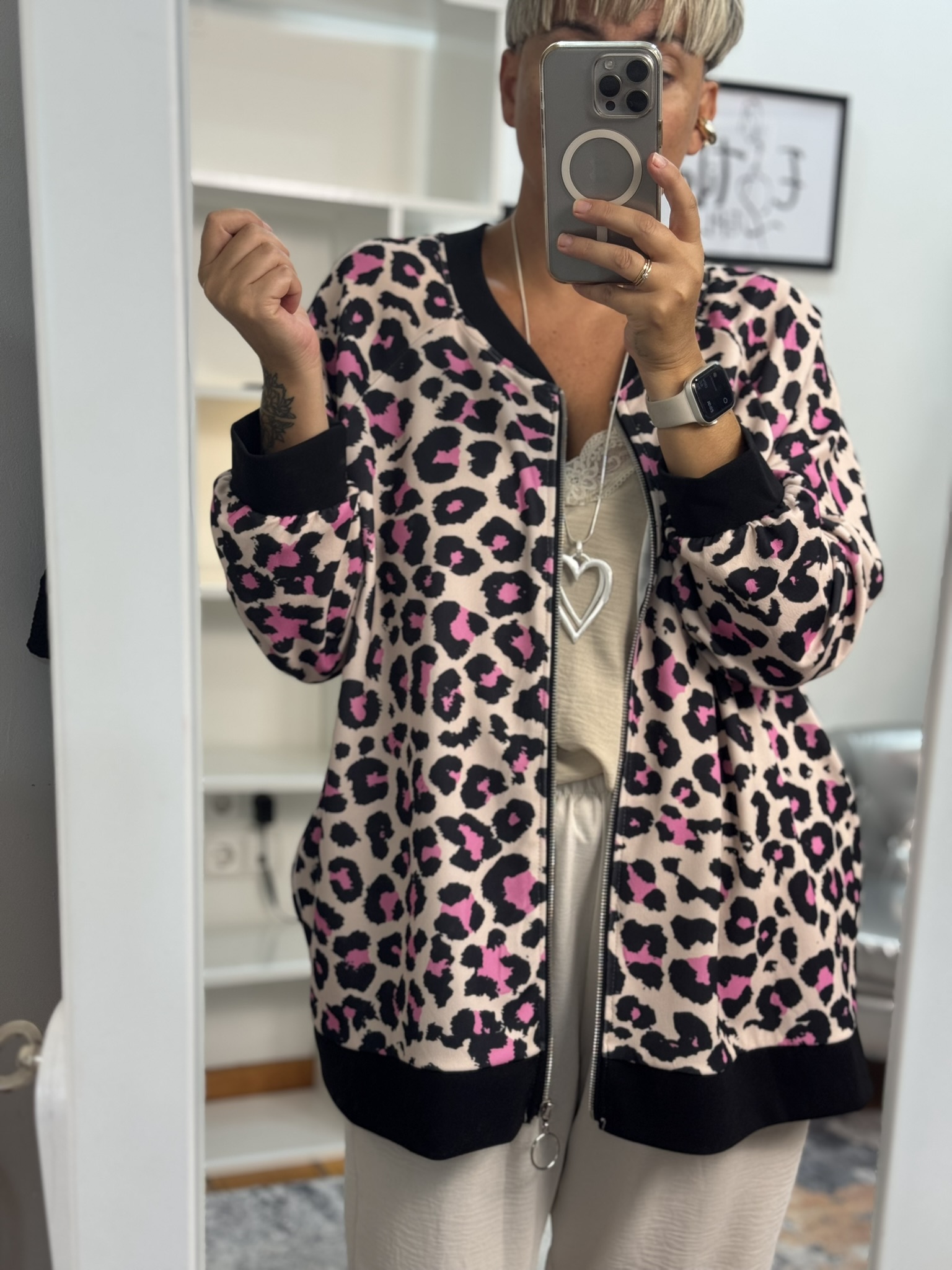 Bomber estampada animal print Snoopy