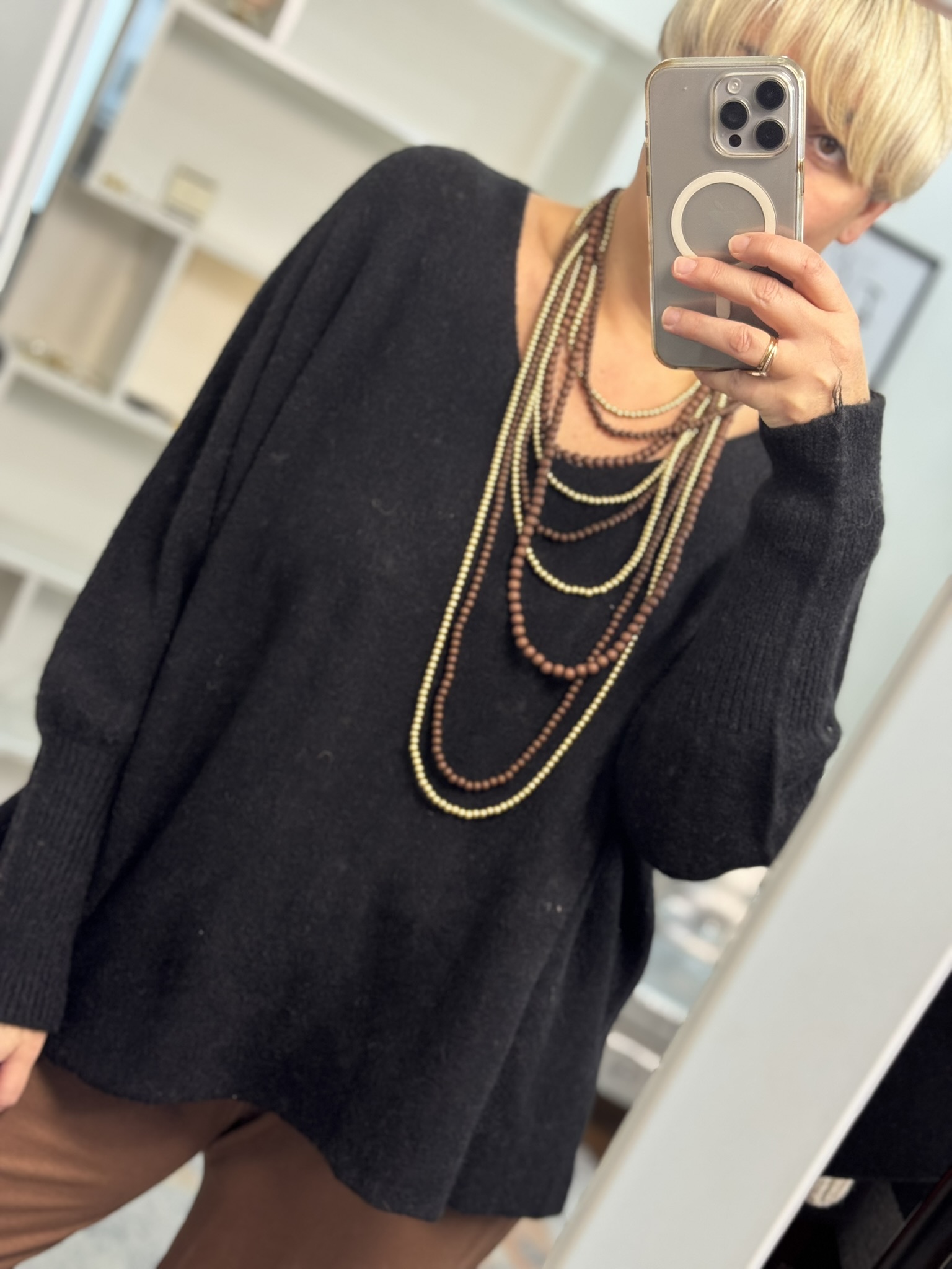 Jersey punto efecto cashmere