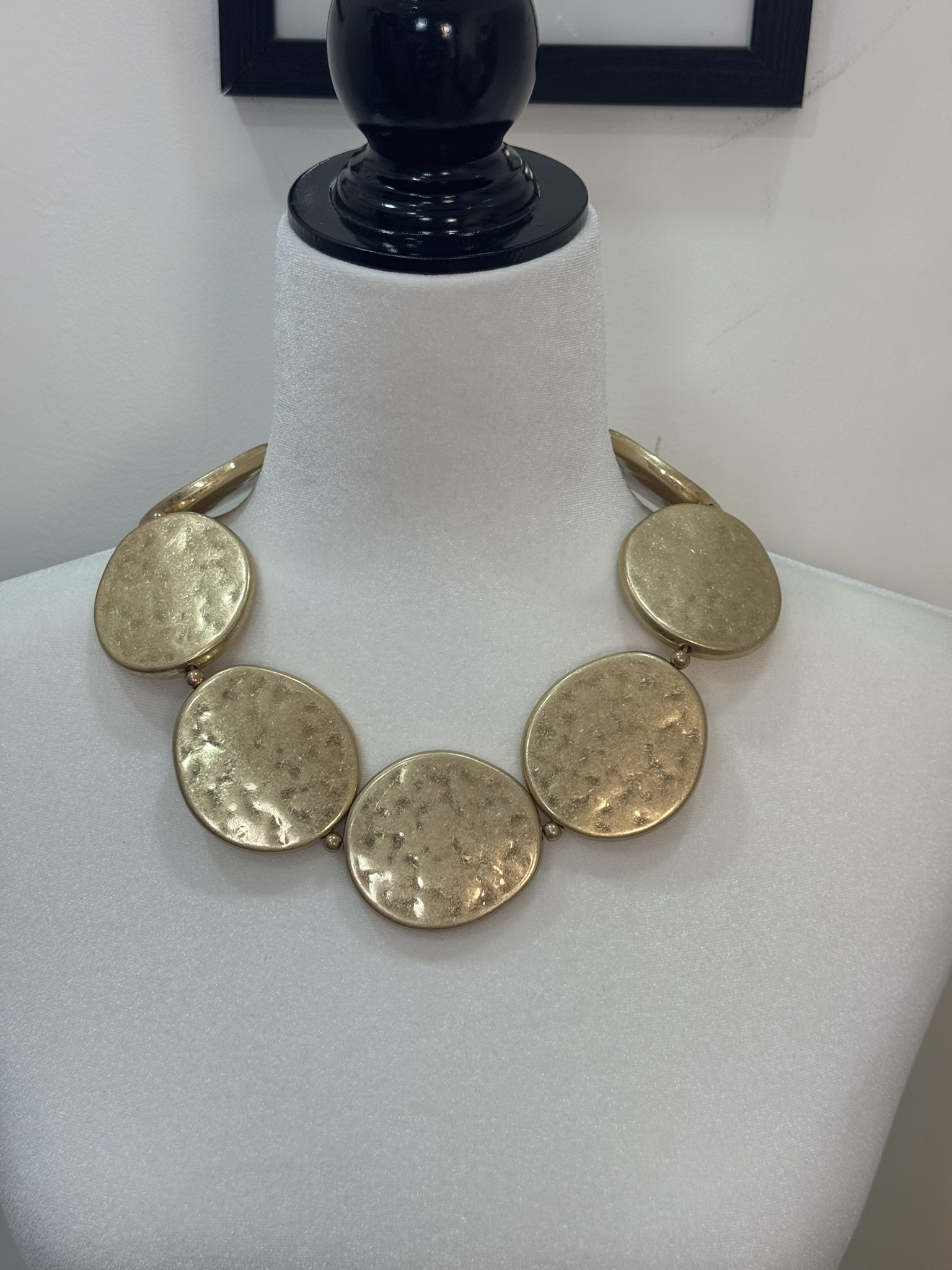 Collar círculos metalizado