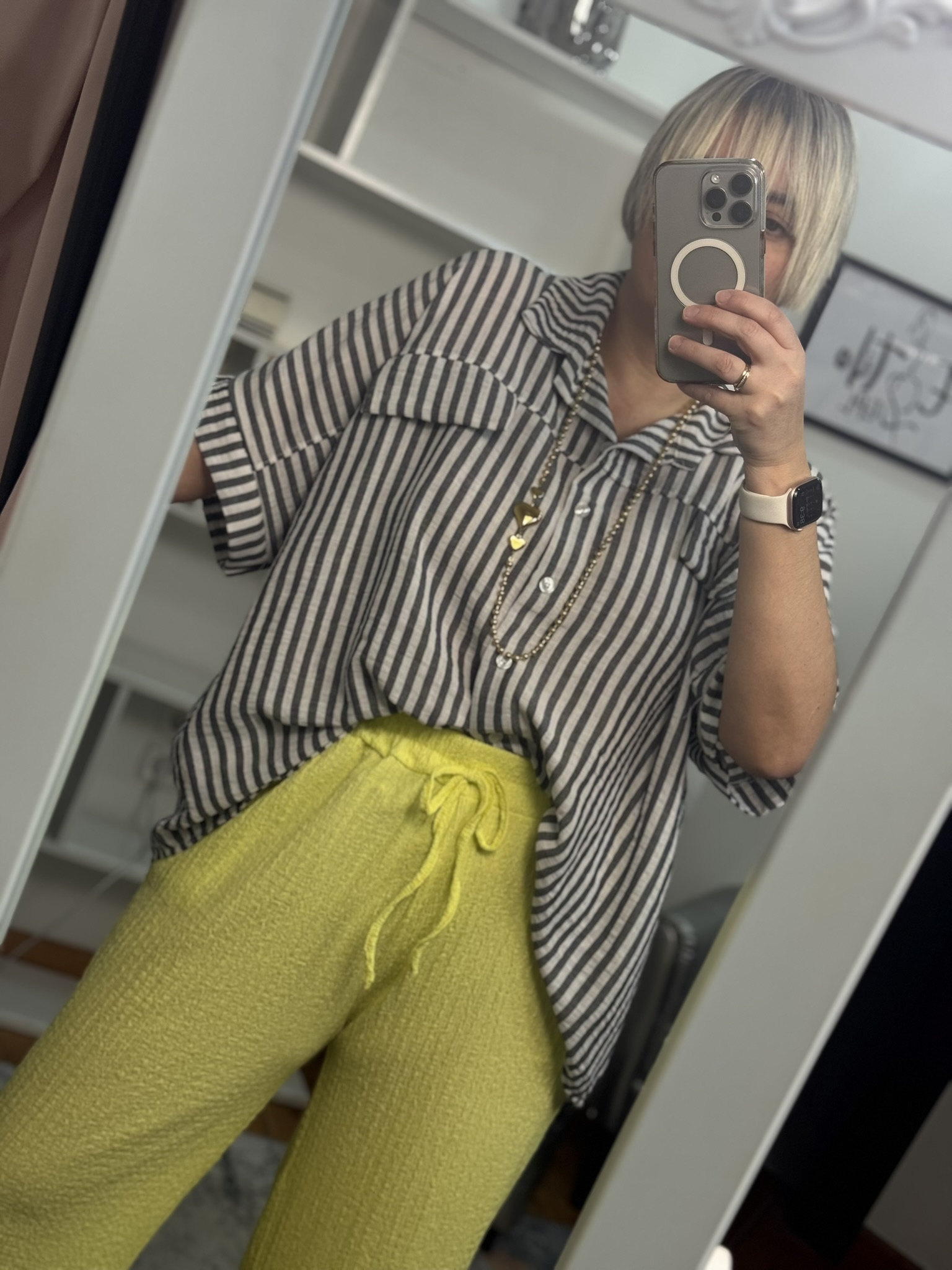 Camisa rayas corte oversize