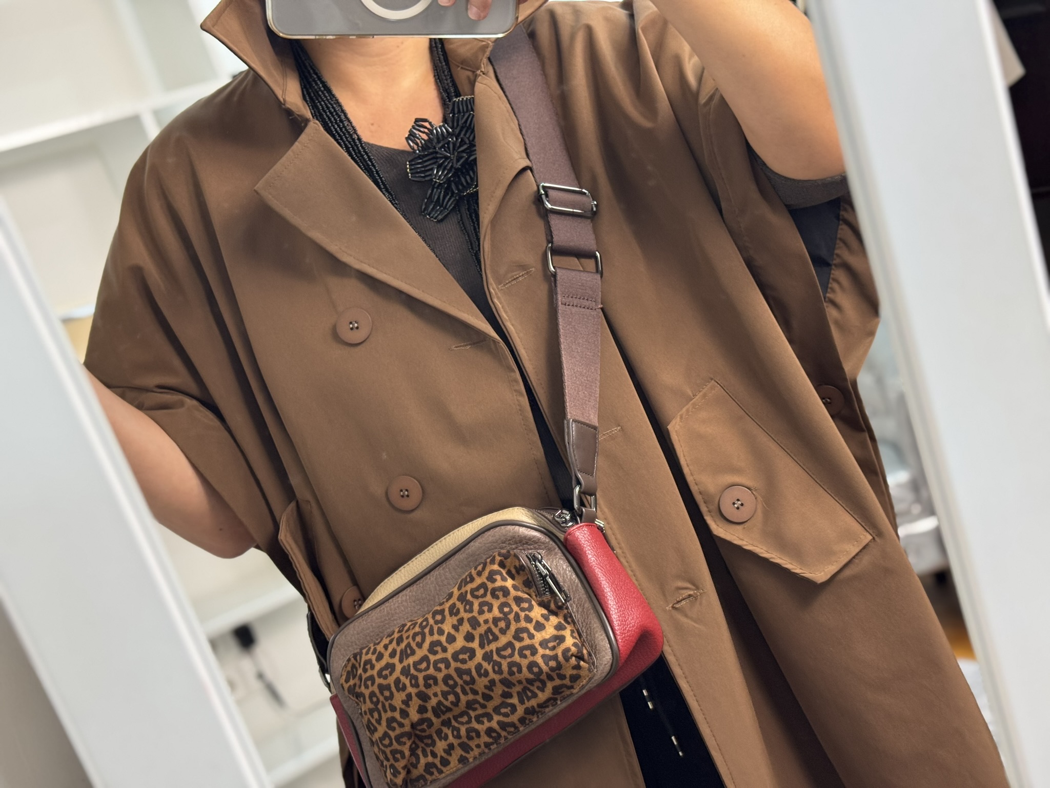 Bolso bandolera leopardo