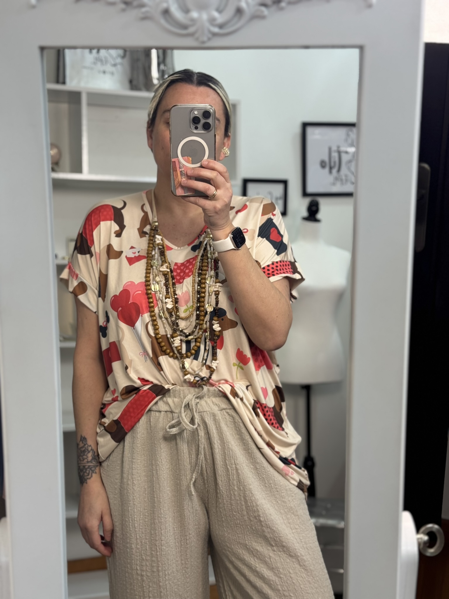 Camiseta fluida  perretes