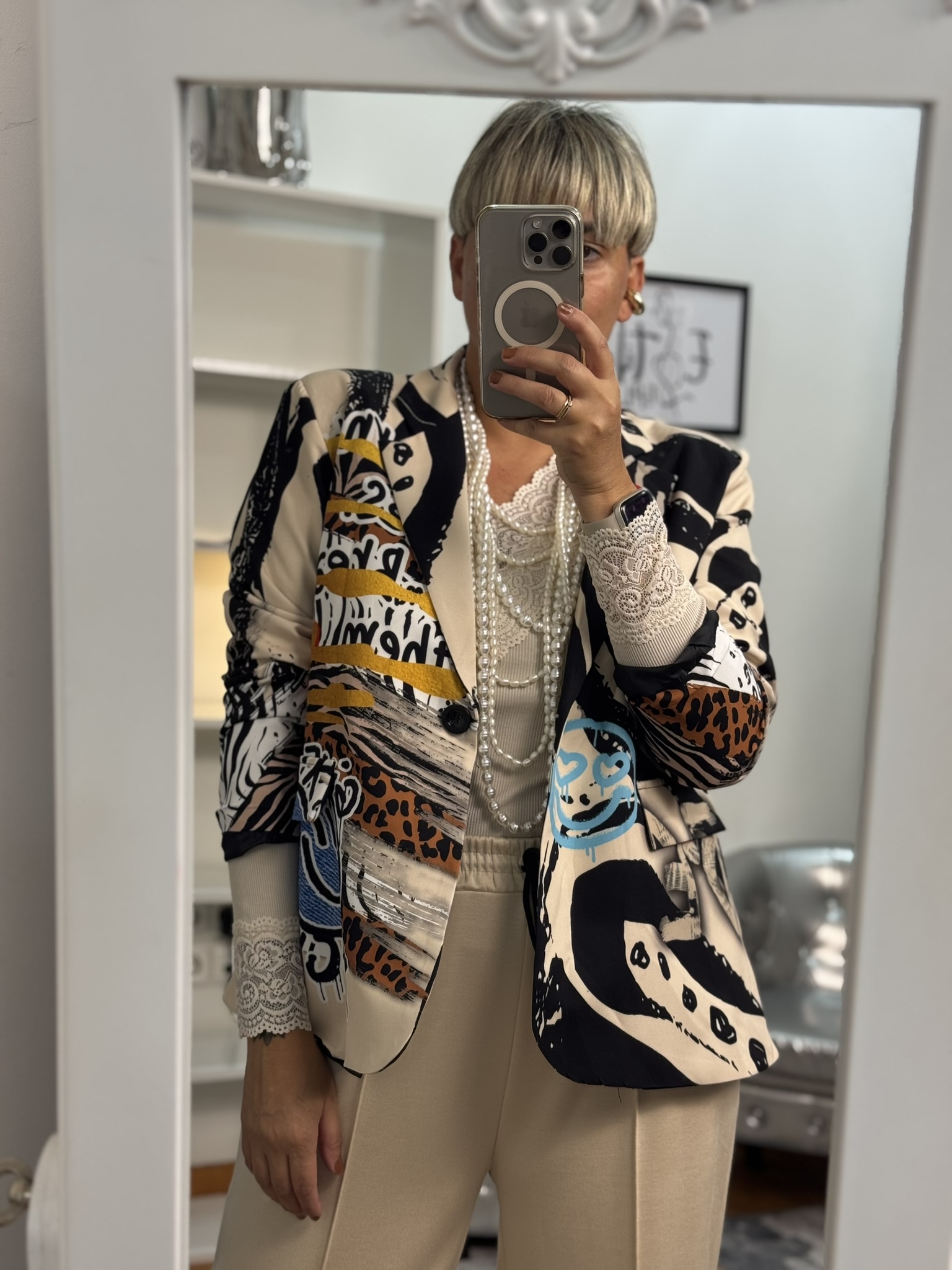 Blazer estampado