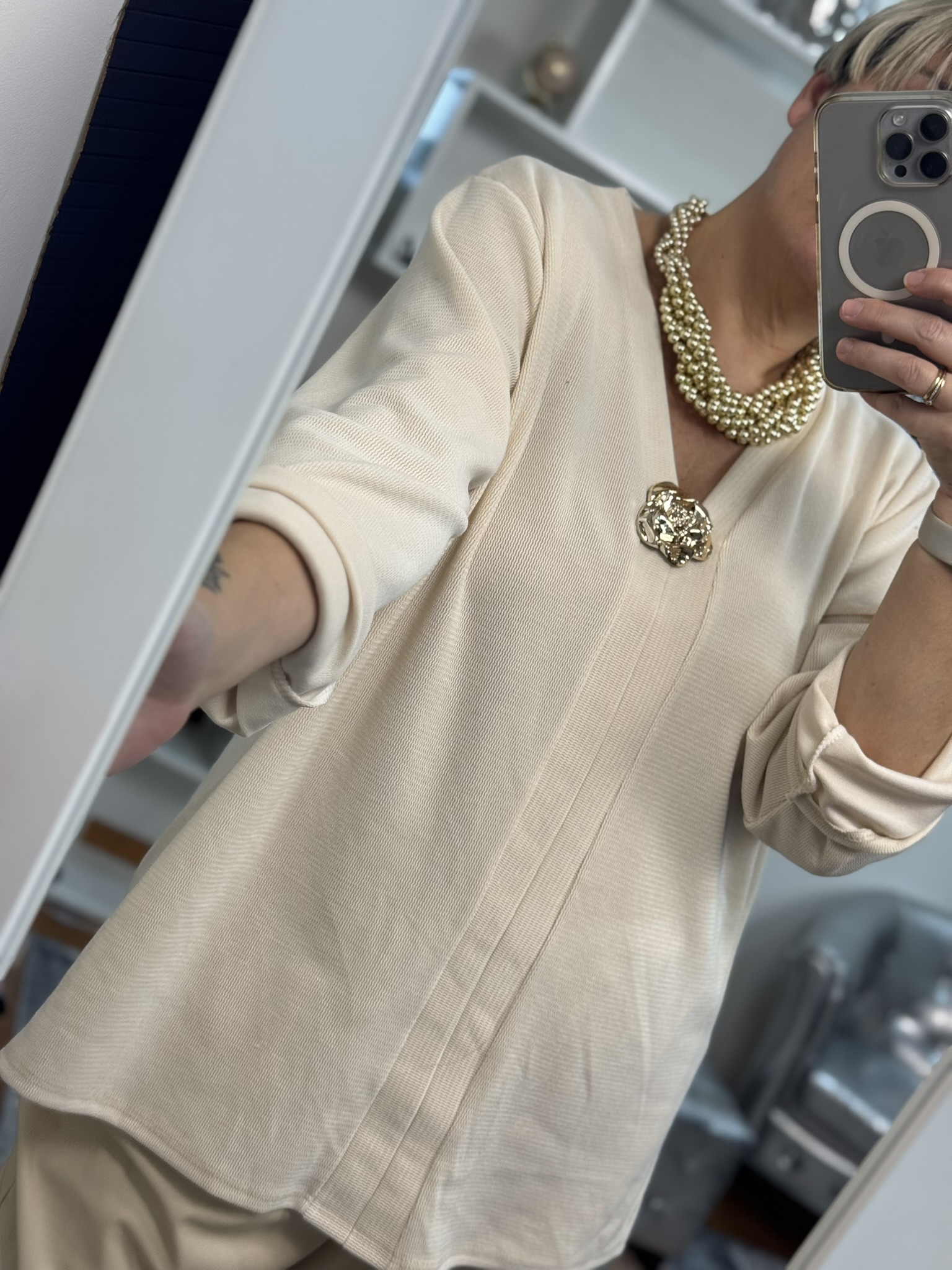 Jersey soft detalle broche