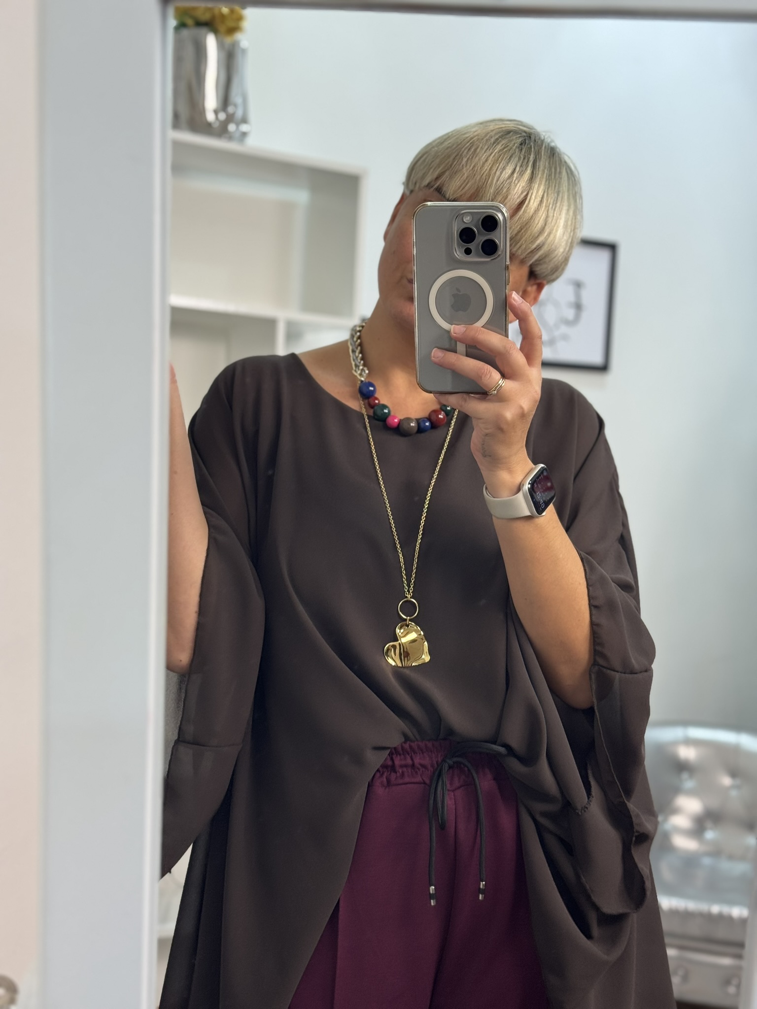 Camisa fluida oversize