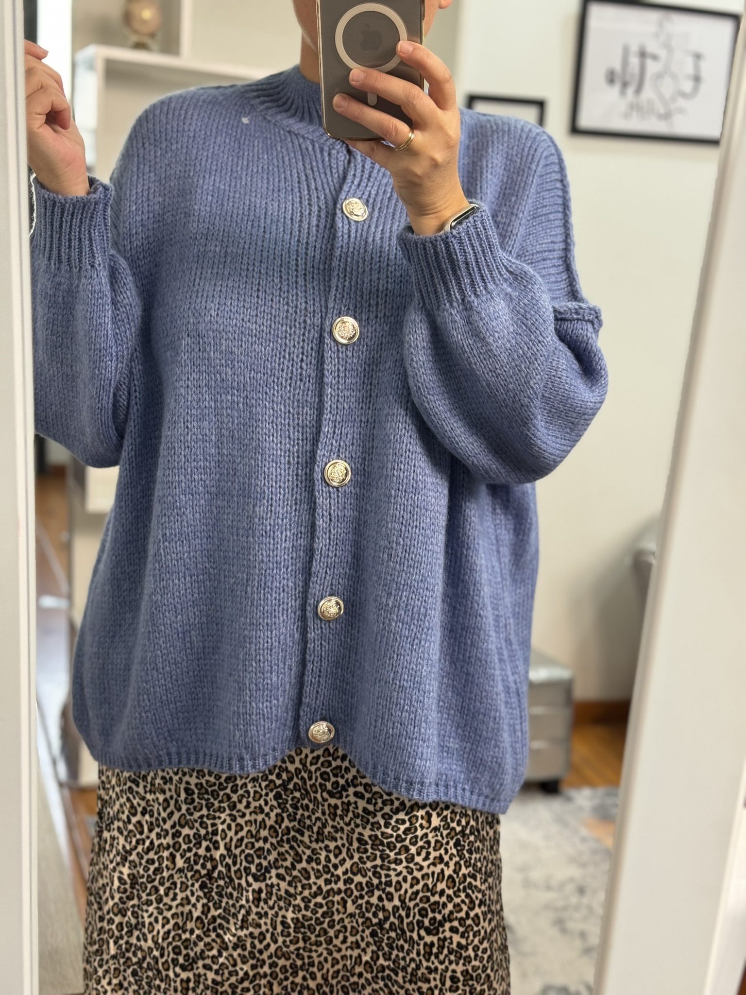 Cardigan Maxi detalle oversize