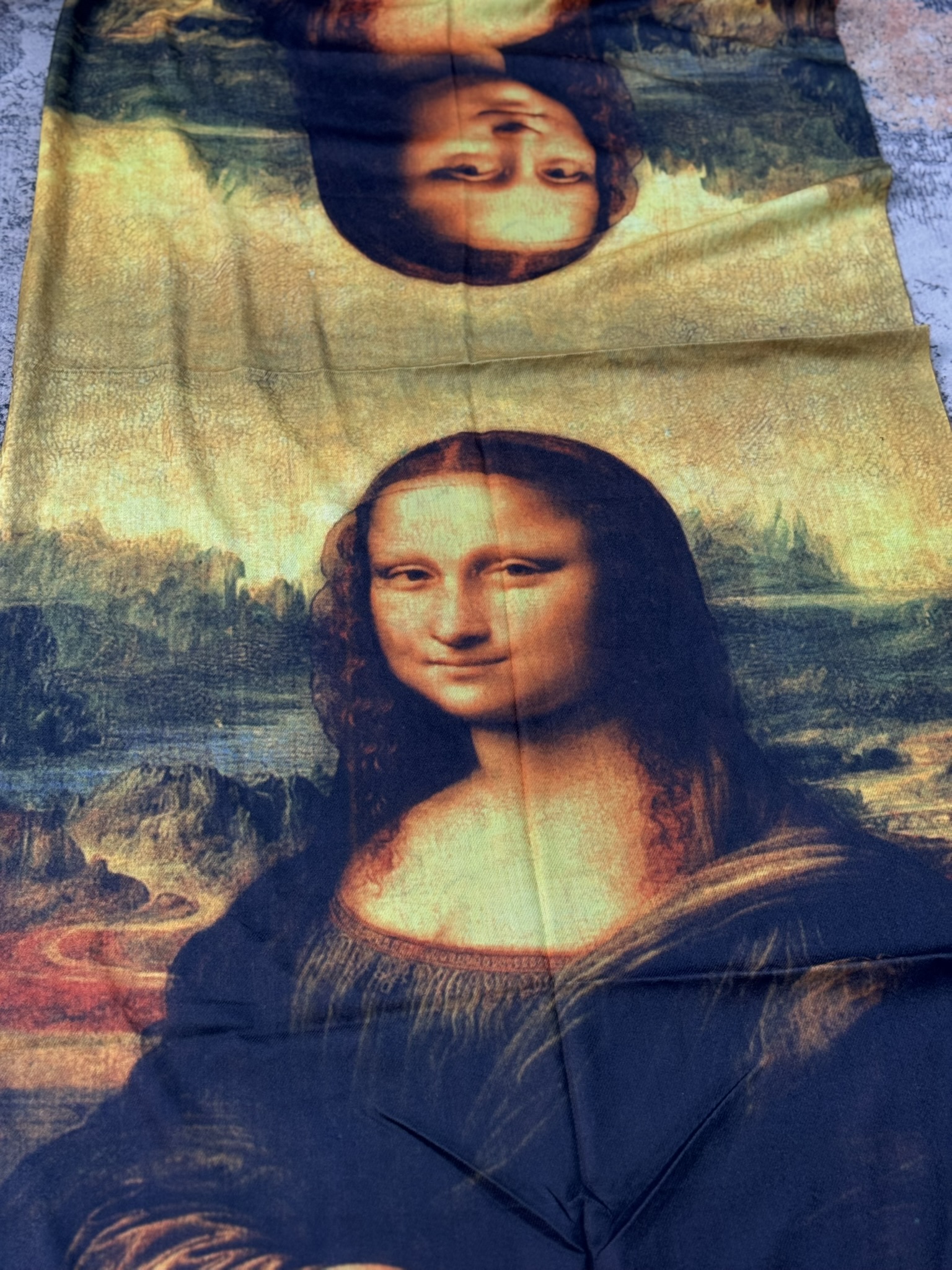 Bufanda Mona Lisa reversible