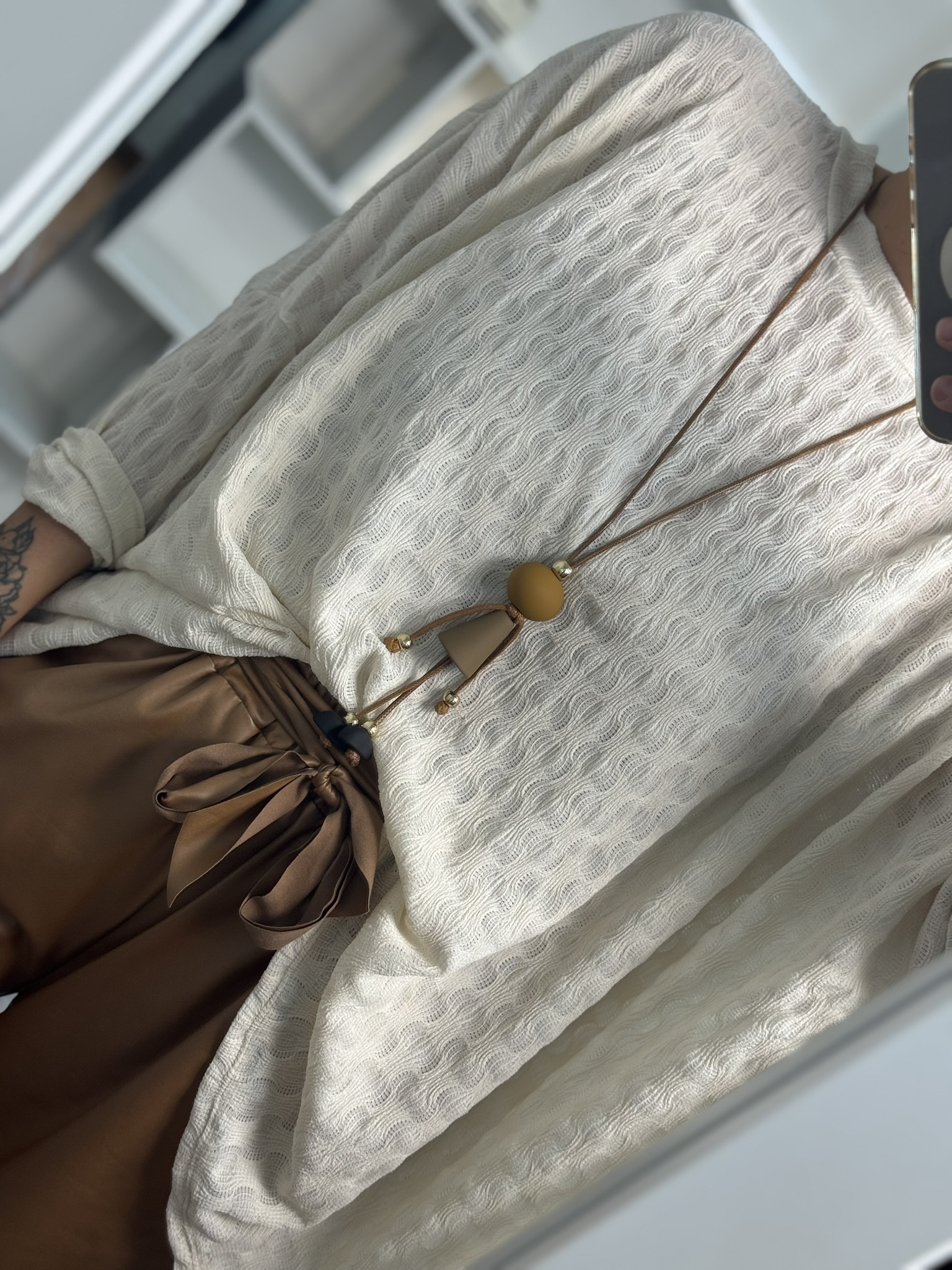 Camiseta oversize textura