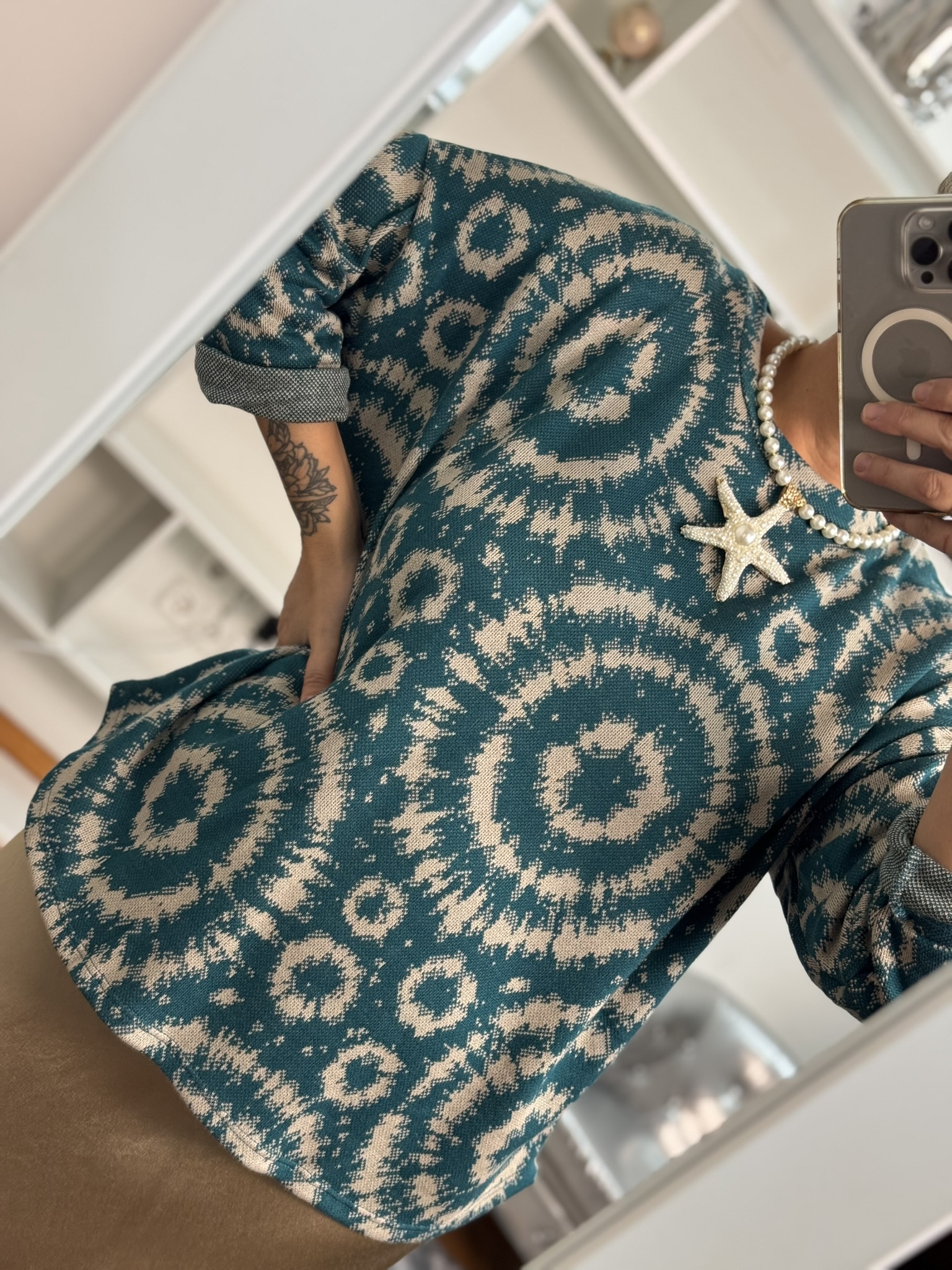 Jersey soft estampado círculos