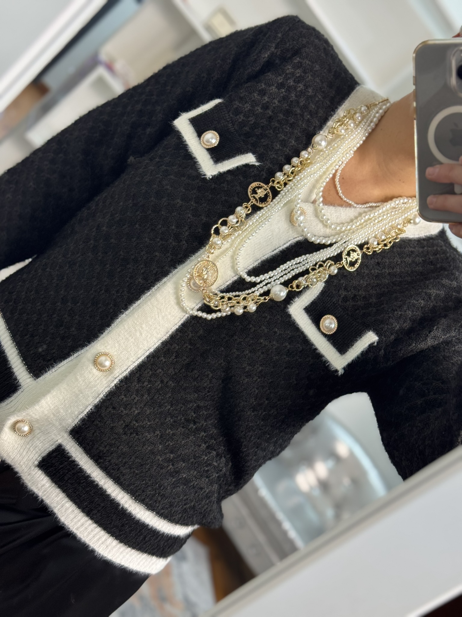 Cardigan punto textura 