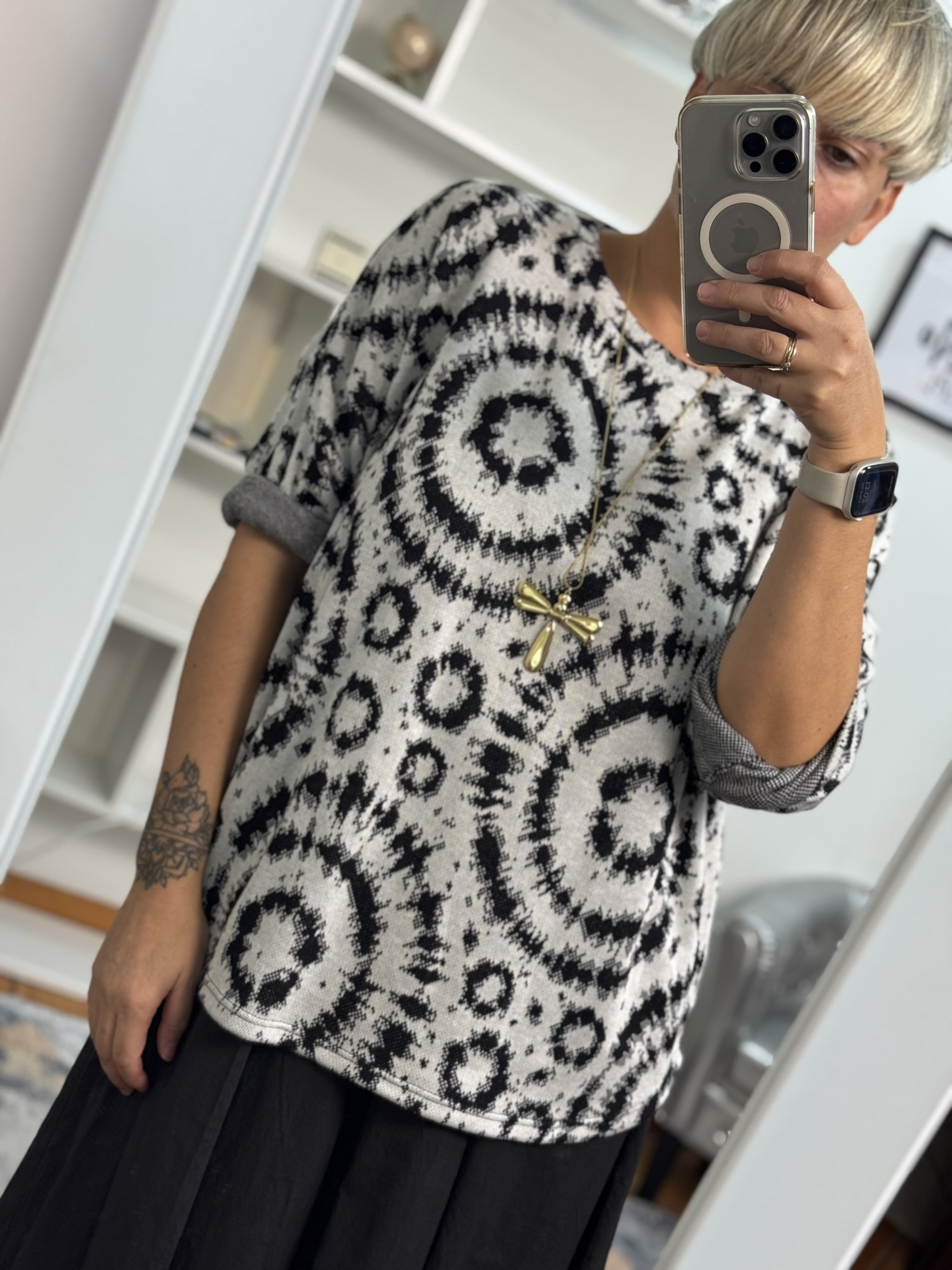 Jersey soft estampado círculos