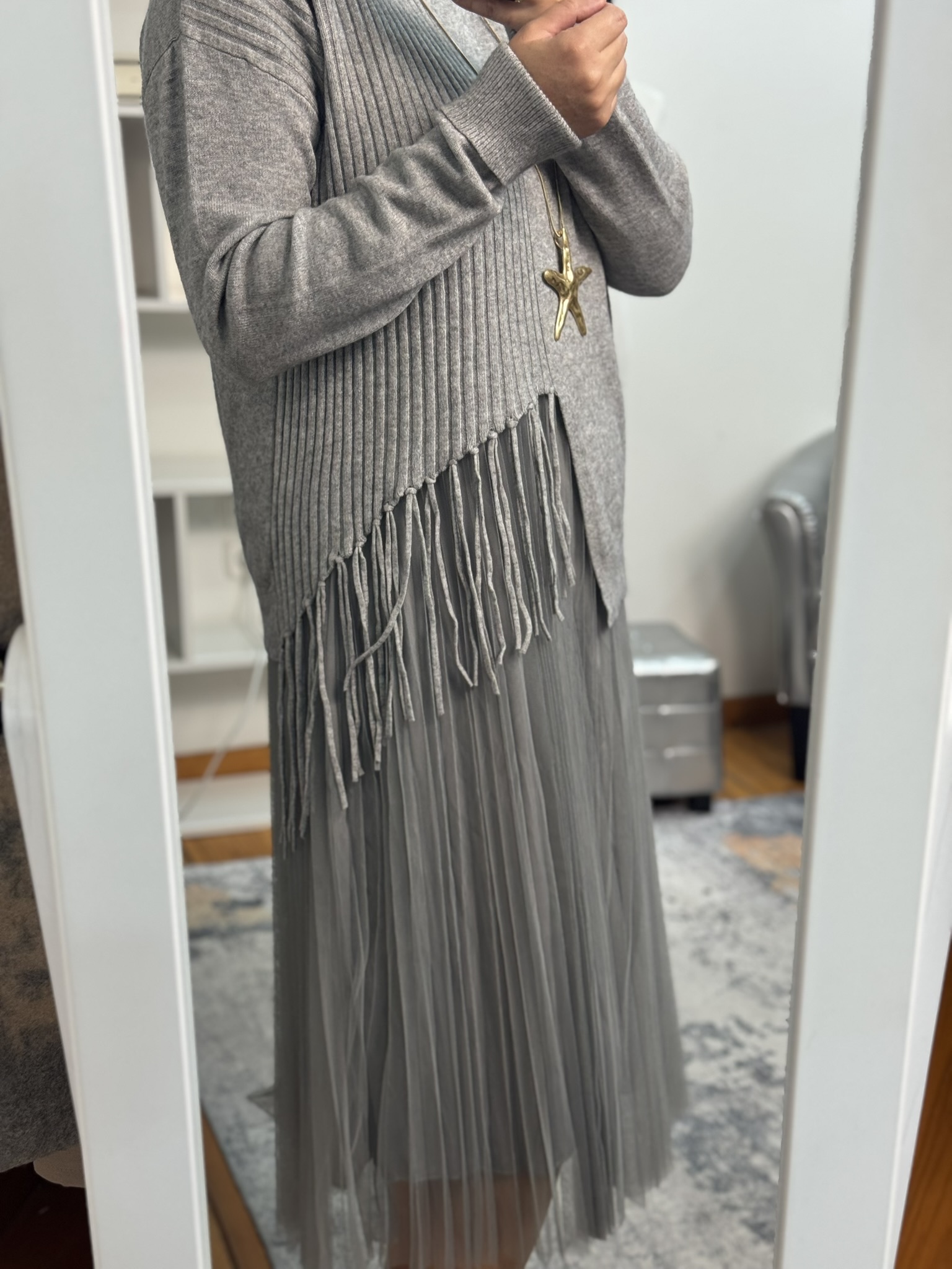 Vestido premium combinado