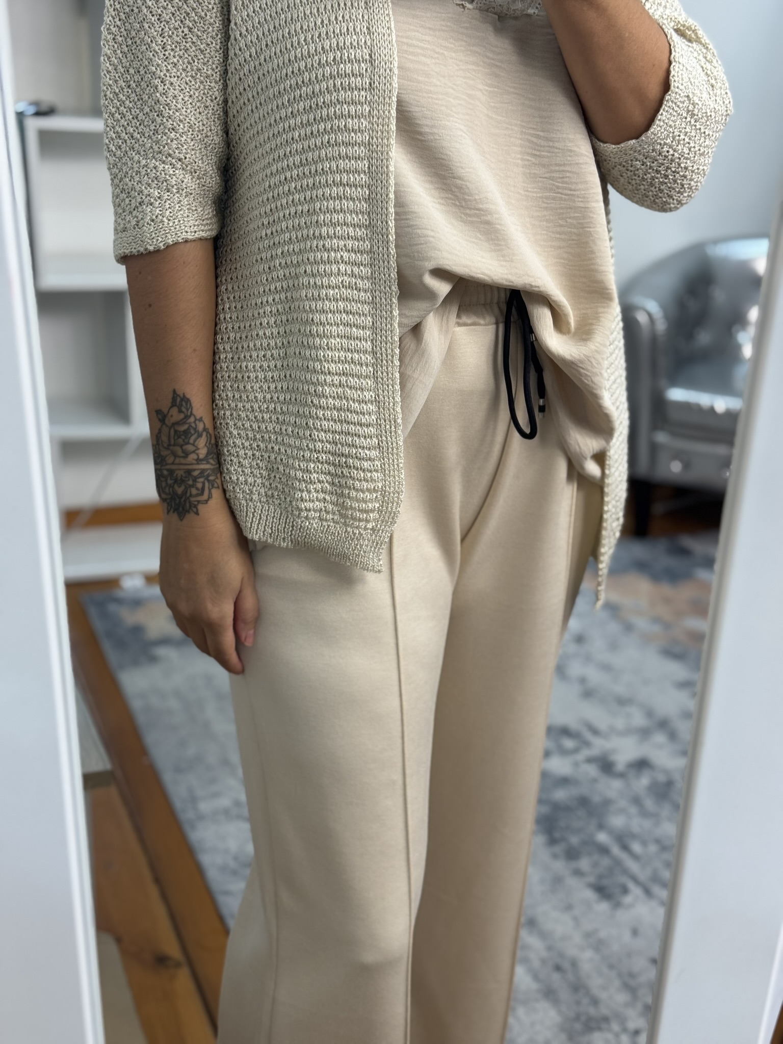 Cardigan punto abierto