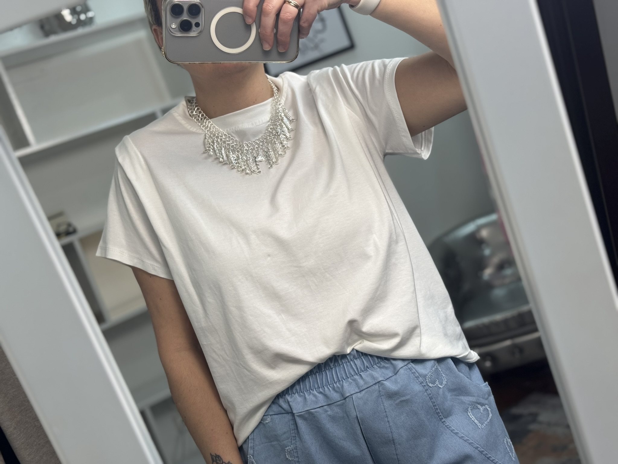 Camisatea pliegue hombros