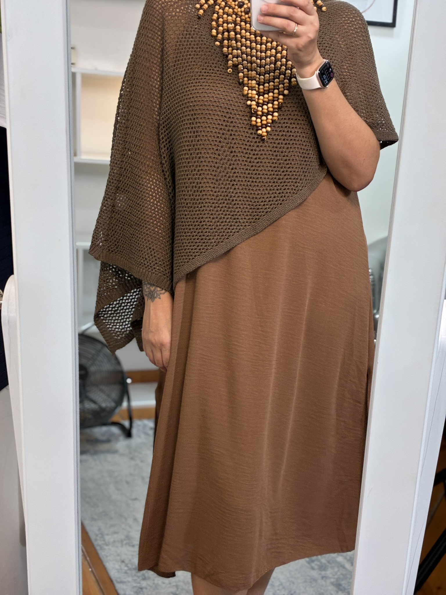 Vestido lencero crep
