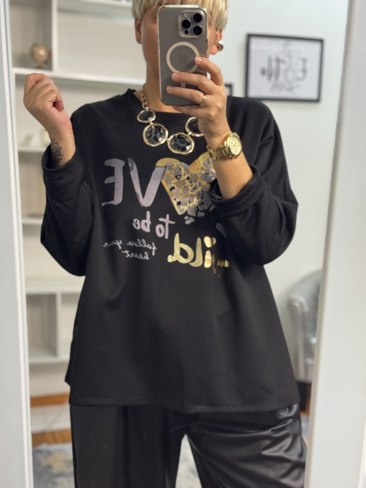 Sudadera Love evasé