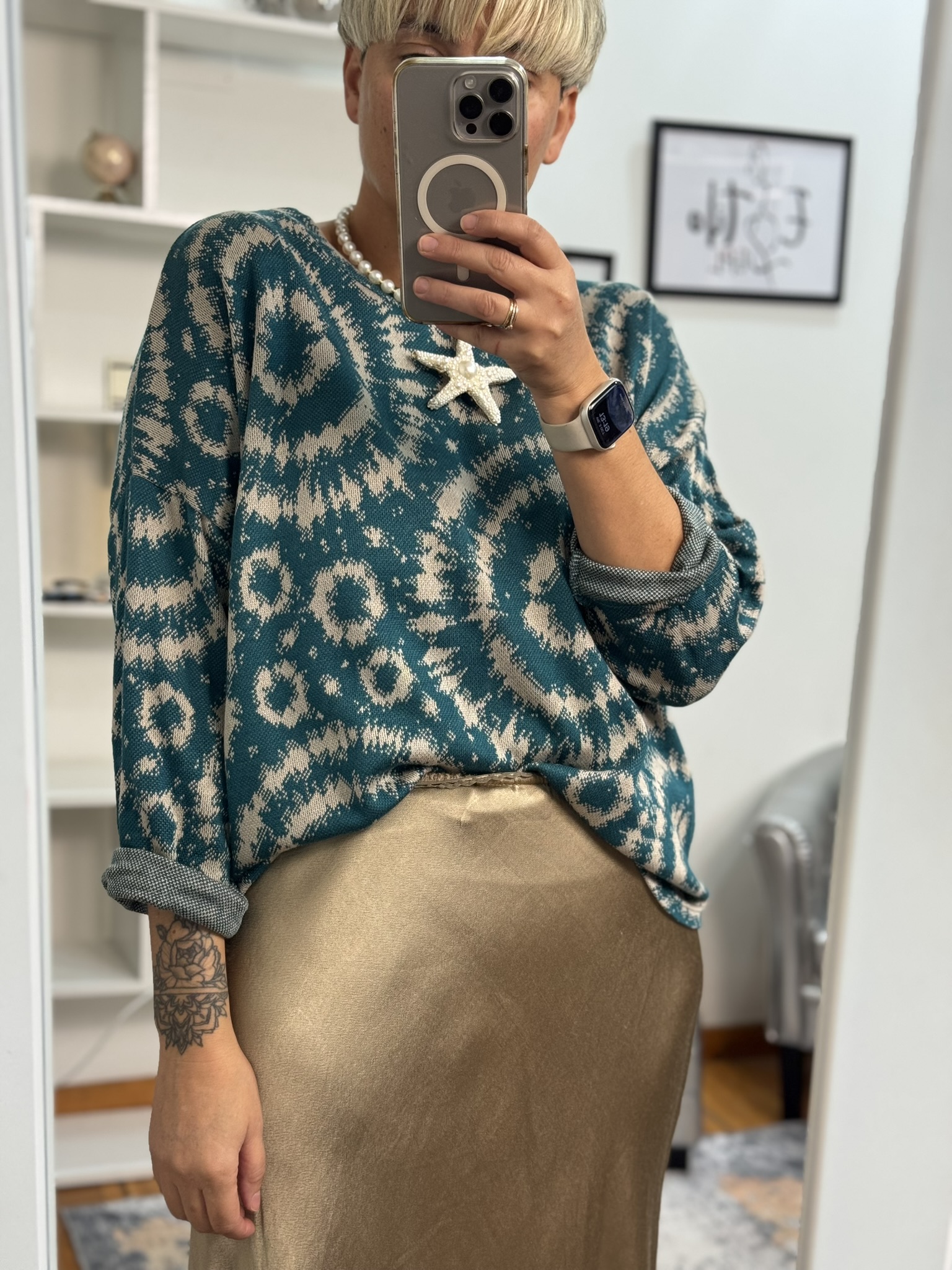 Jersey soft estampado círculos