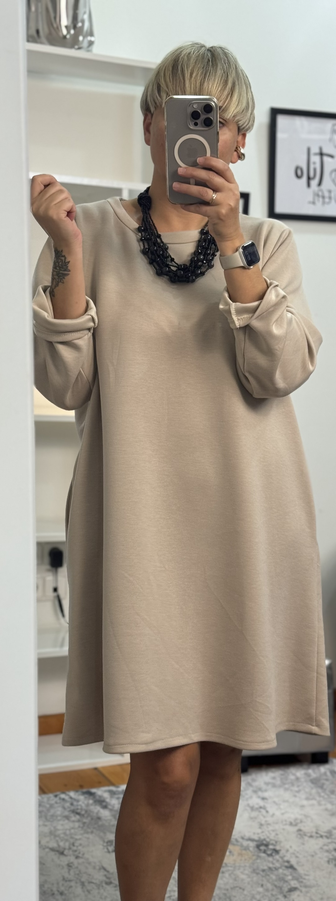 Vestido-sudadera neopreno suave