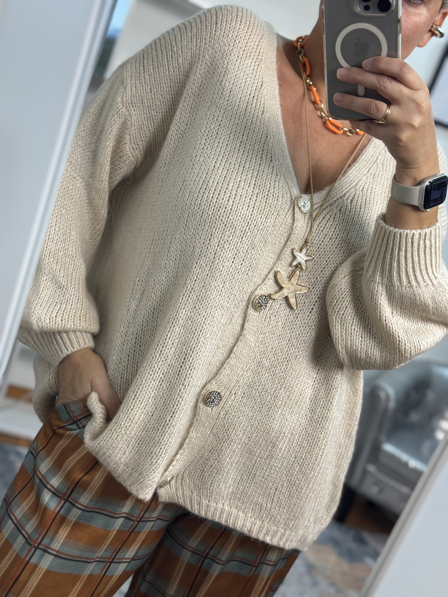 Chaqueta punto oversize