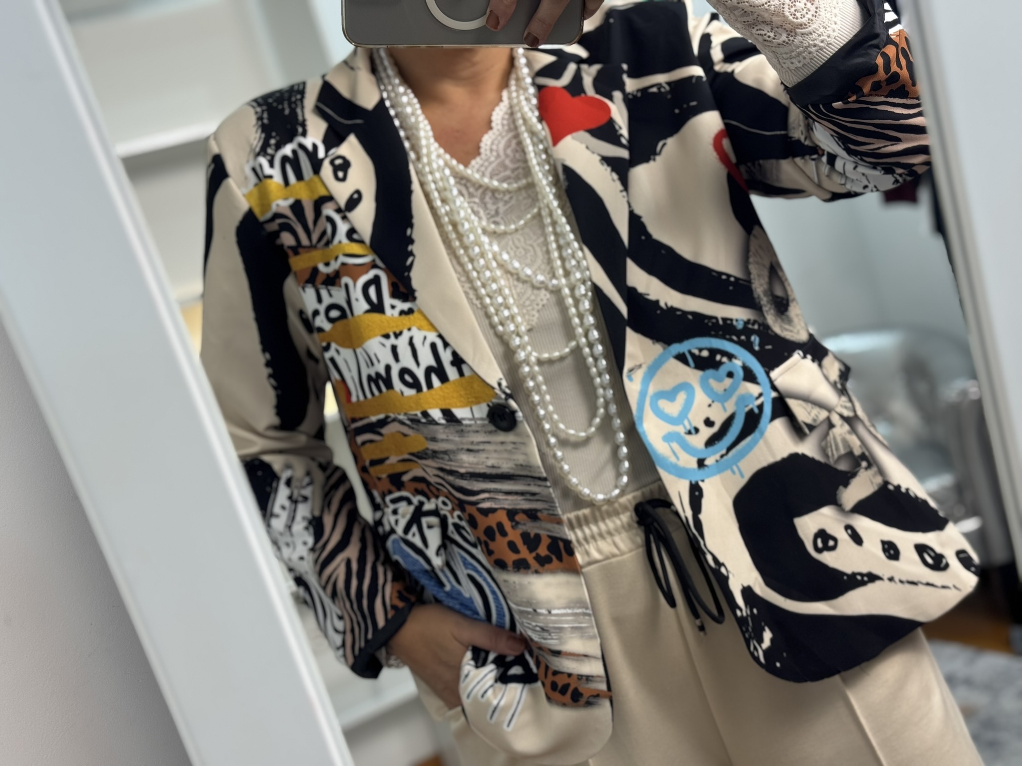 Blazer estampado