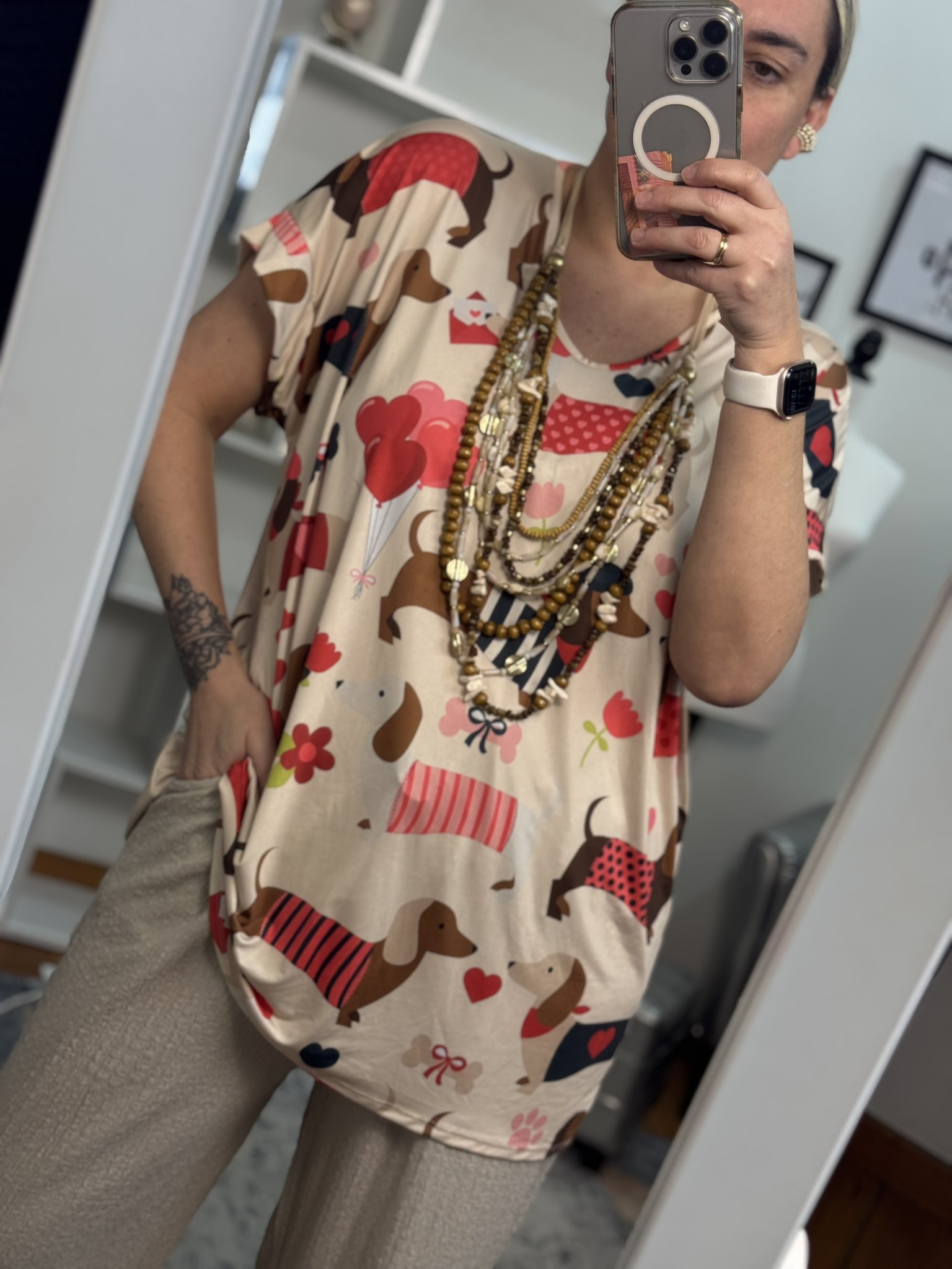 Camiseta fluida  perretes