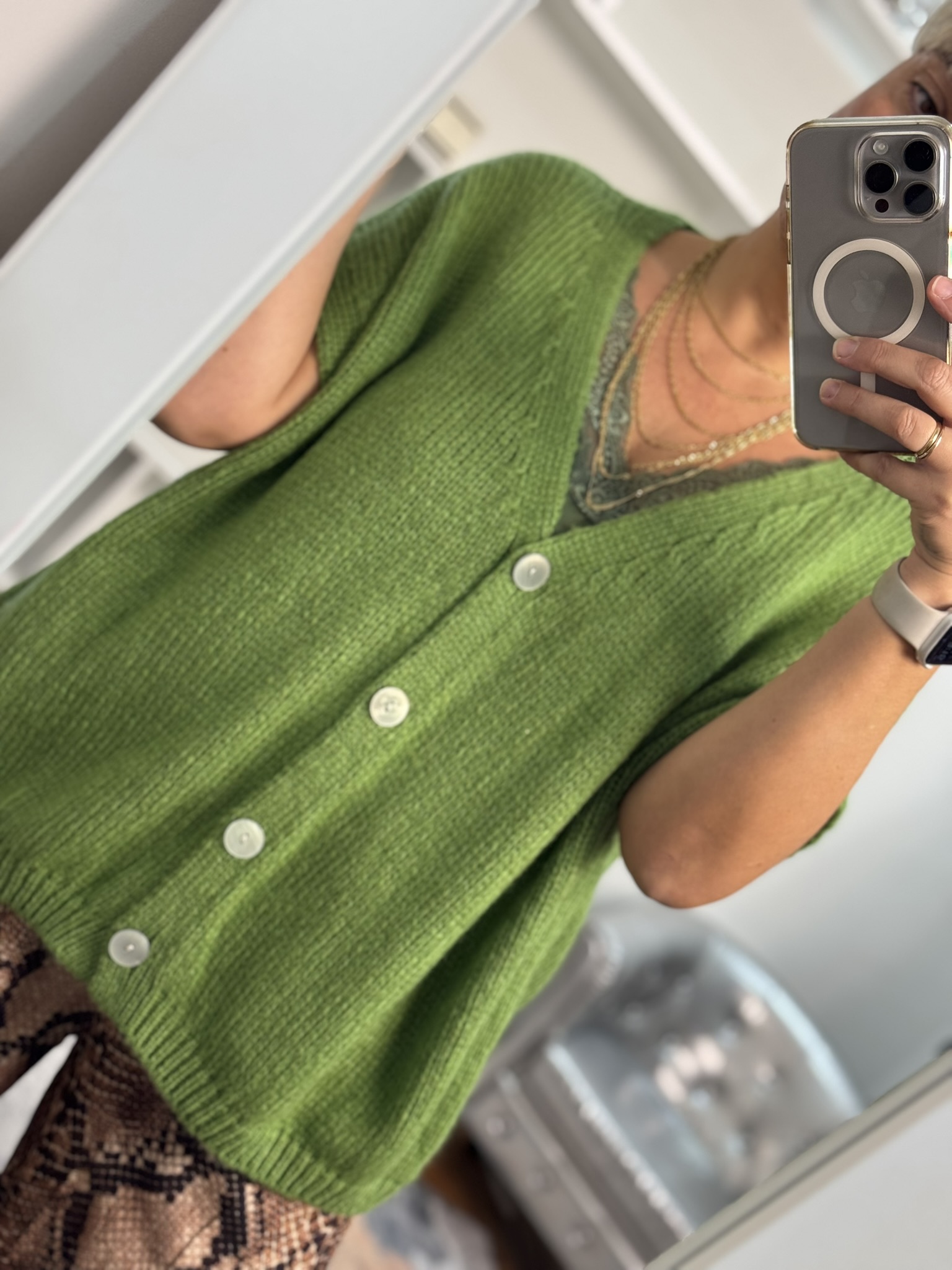 Chaleco de punto oversize 