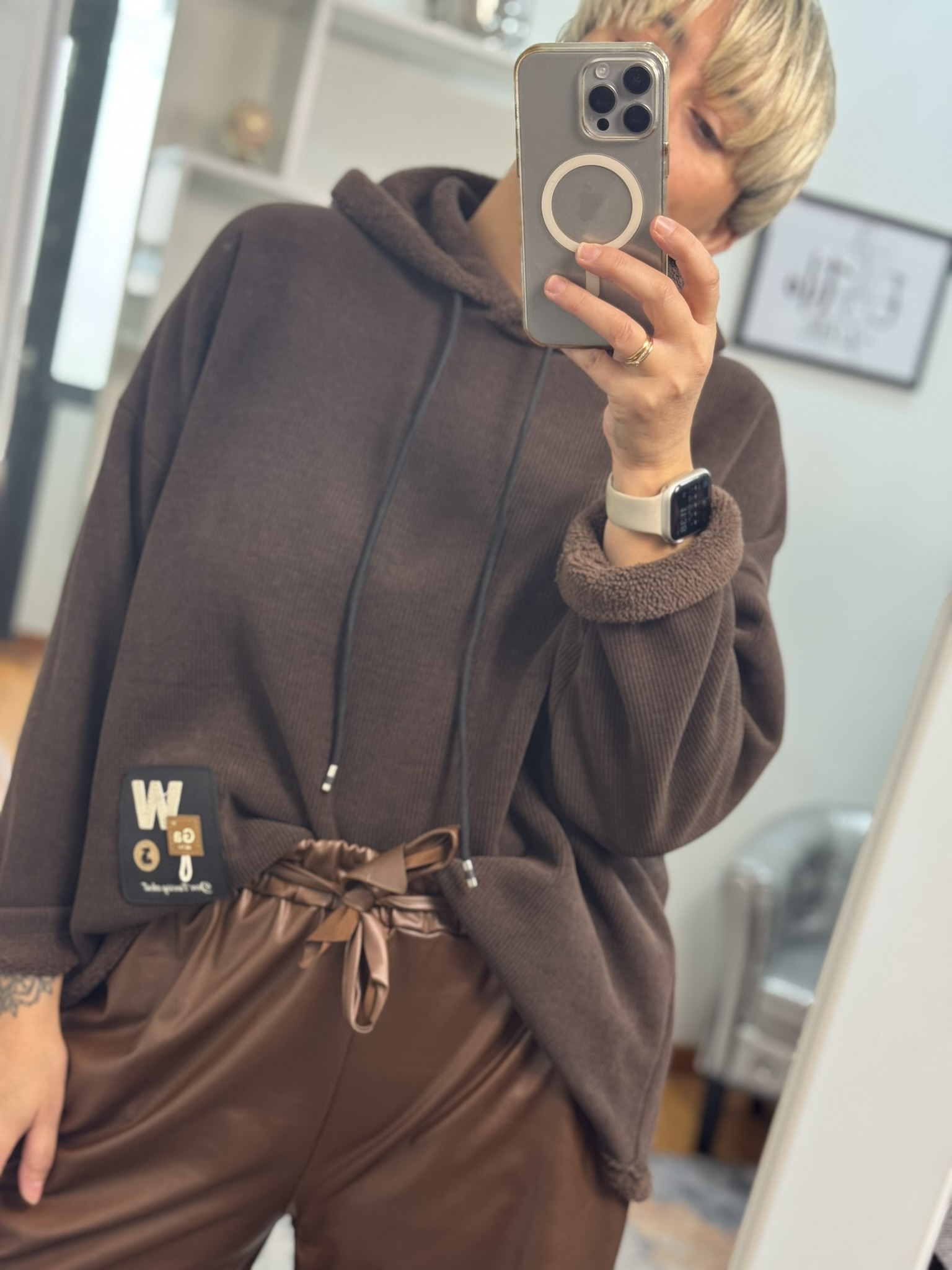 Sudadera micropana forrada 