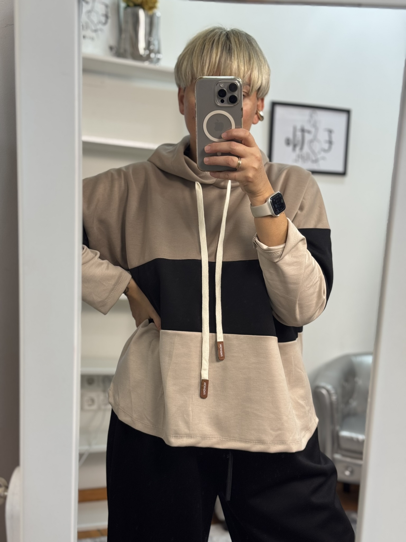 Sudadera tricolor