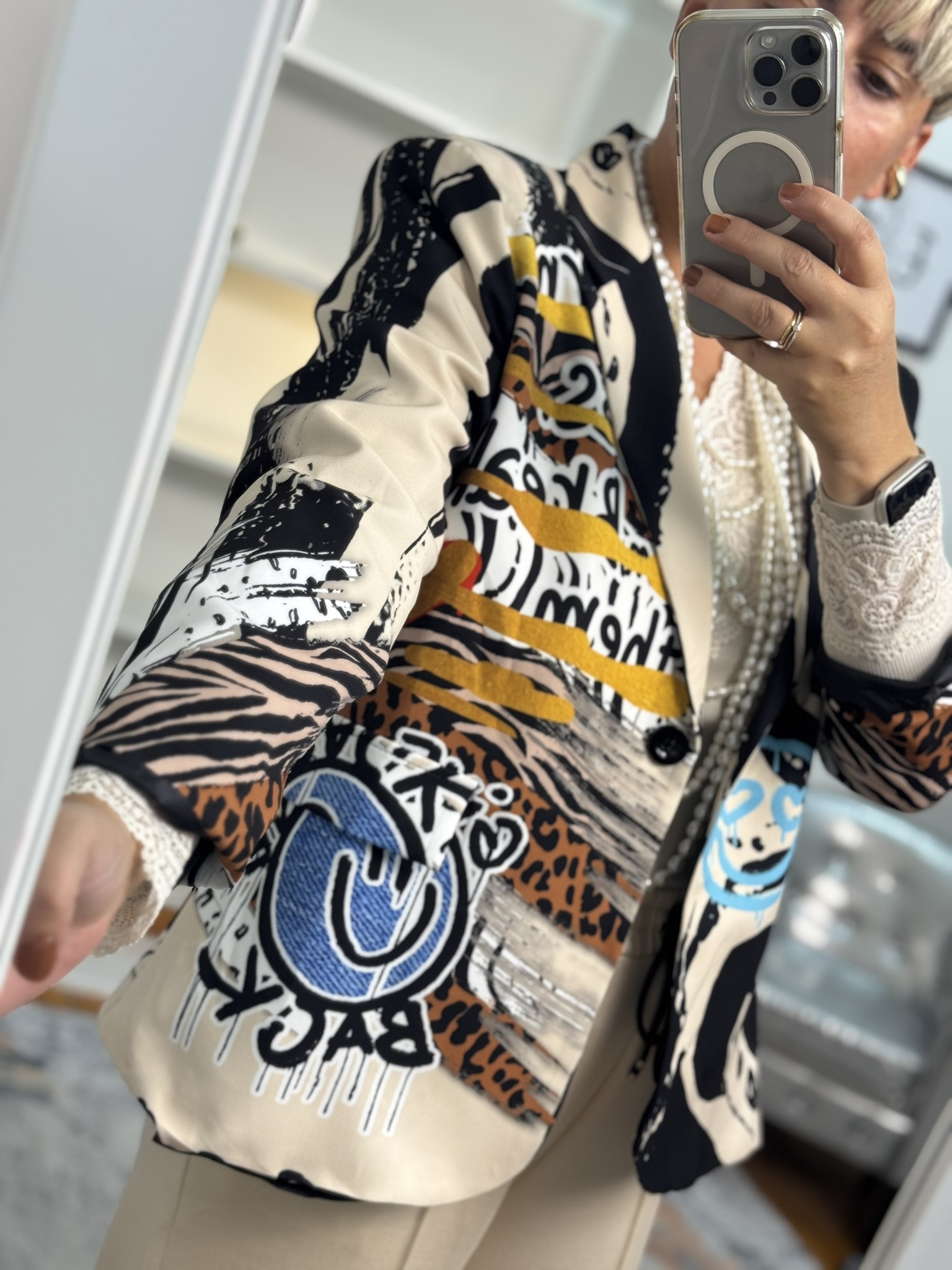Blazer estampado