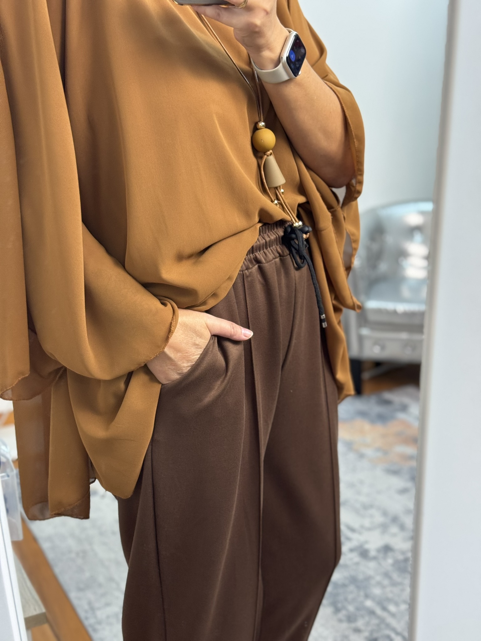 Camisa fluida oversize