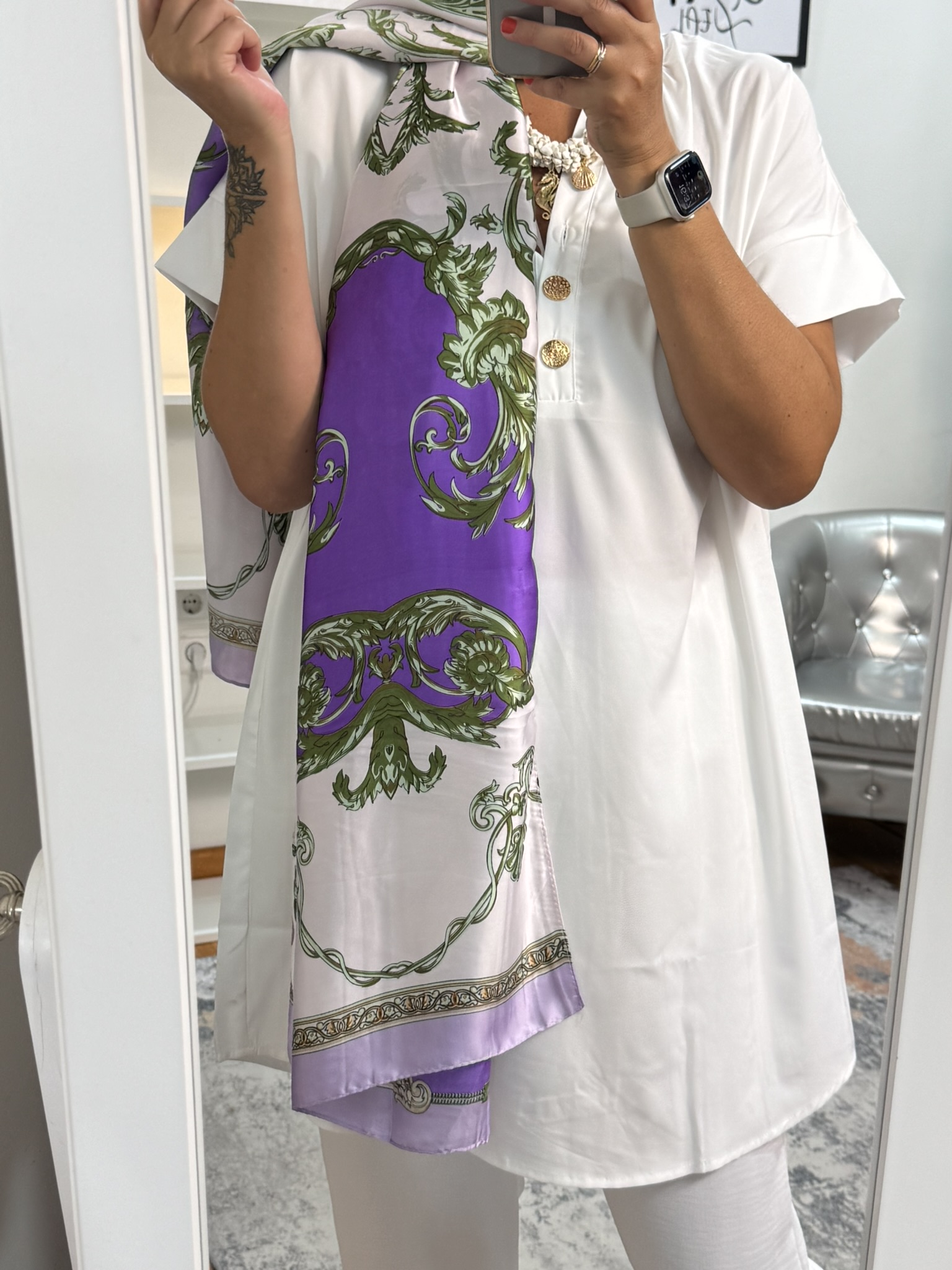 Maxi pañuelo rectagular