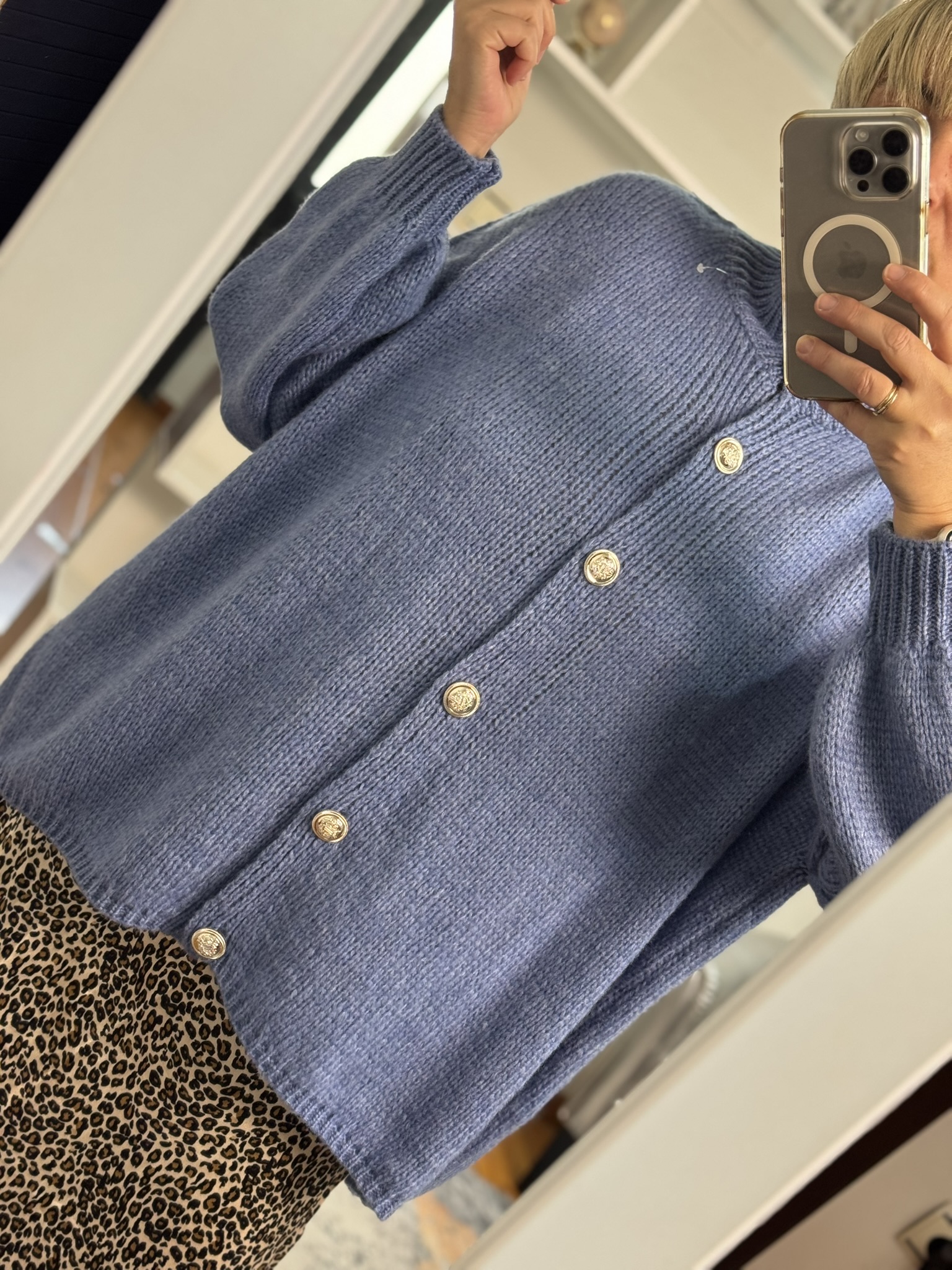 Cardigan Maxi detalle oversize