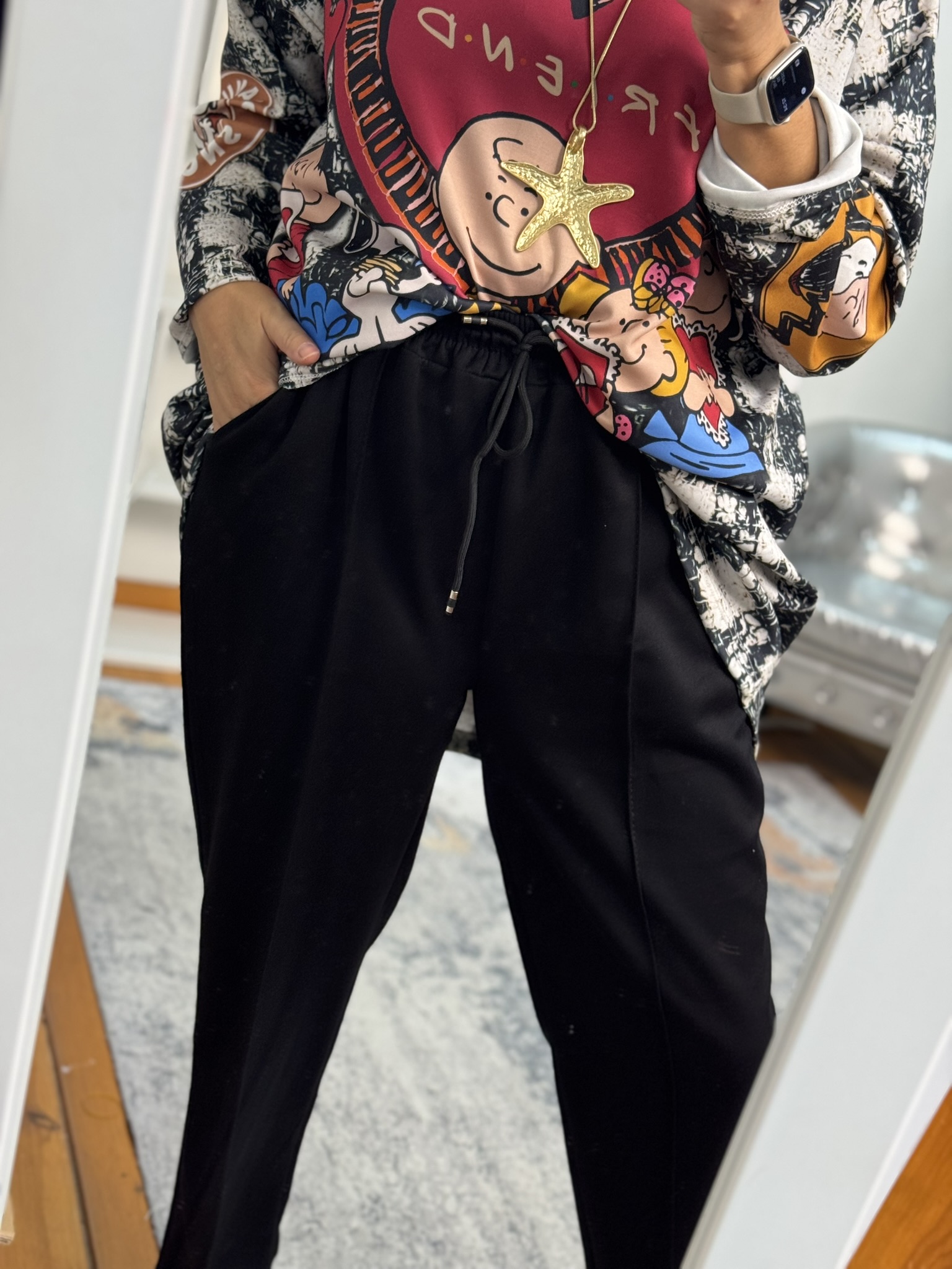 Pantalón jogger neopreno  suave slouchy