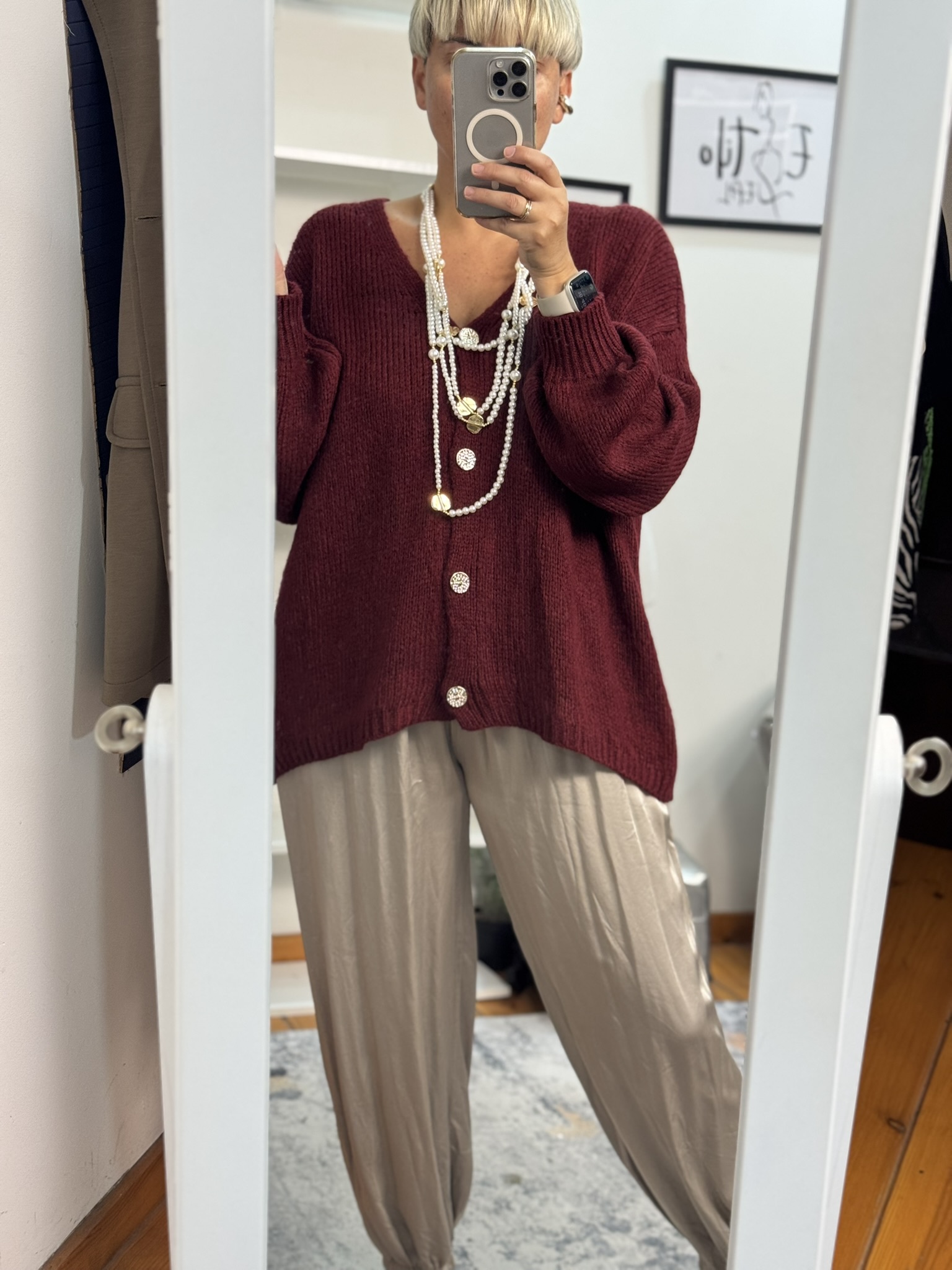 Chaqueta punto oversize