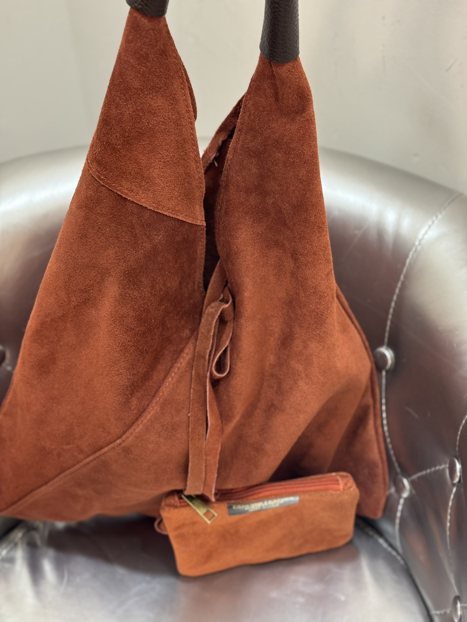 Bolso piel serraje 